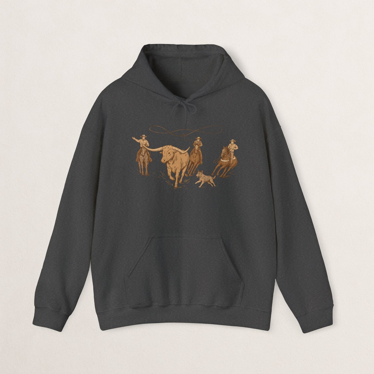 Cowboy Rodeo Inspired Unisex Hoodie - Perfect for Casual Outings, Gifts, Western Events, or Cozy Nights