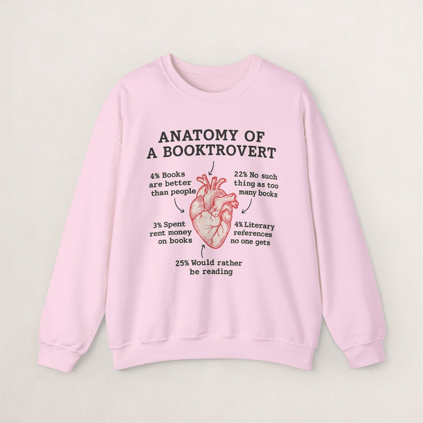 Anatomy of a Booktrovert Sweatshirt, Cozy Literary Gift, Funny Reading Crewneck, Book Lover Apparel, Perfect for Bookworms, Christmas Gift