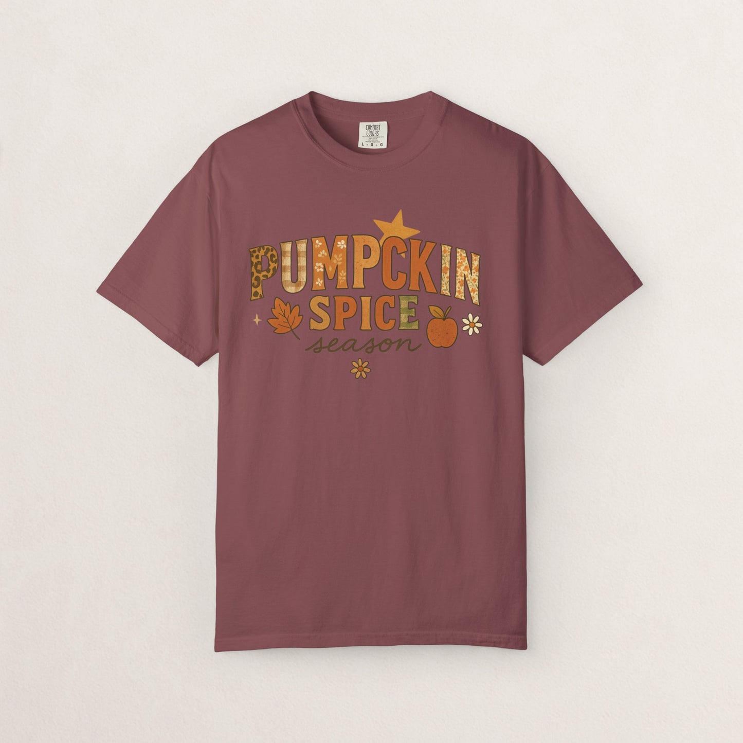 Pumpkin Spice Season T-Shirt, Fall T-Shirt, Autumn Apparel, Cozy Shirt, Harvest Tee, Cute Gift for Pumpkin Lovers