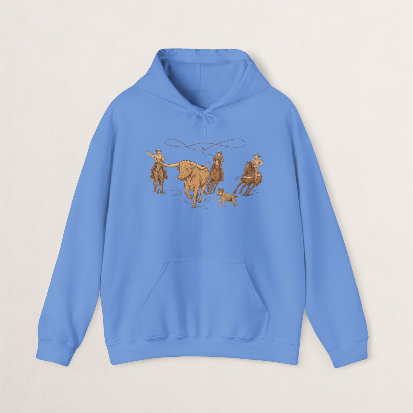 Cowboy Rodeo Inspired Unisex Hoodie - Perfect for Casual Outings, Gifts, Western Events, or Cozy Nights