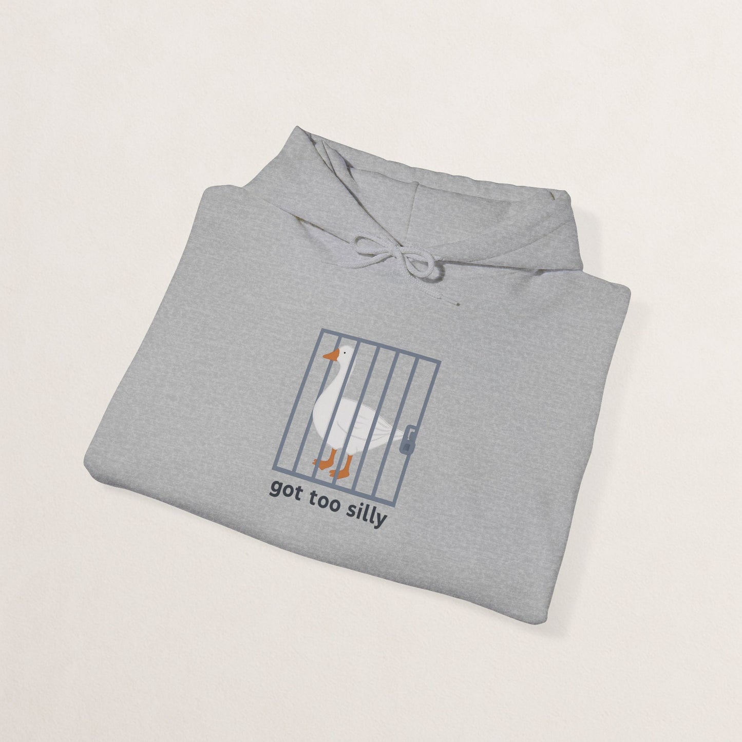 Silly Goose Hooded Sweatshirt, Funny Sweatshirt, Animal Lover Gift, Unisex Hoodie, Quirky Gift for Friends, Comfy Casual Wear