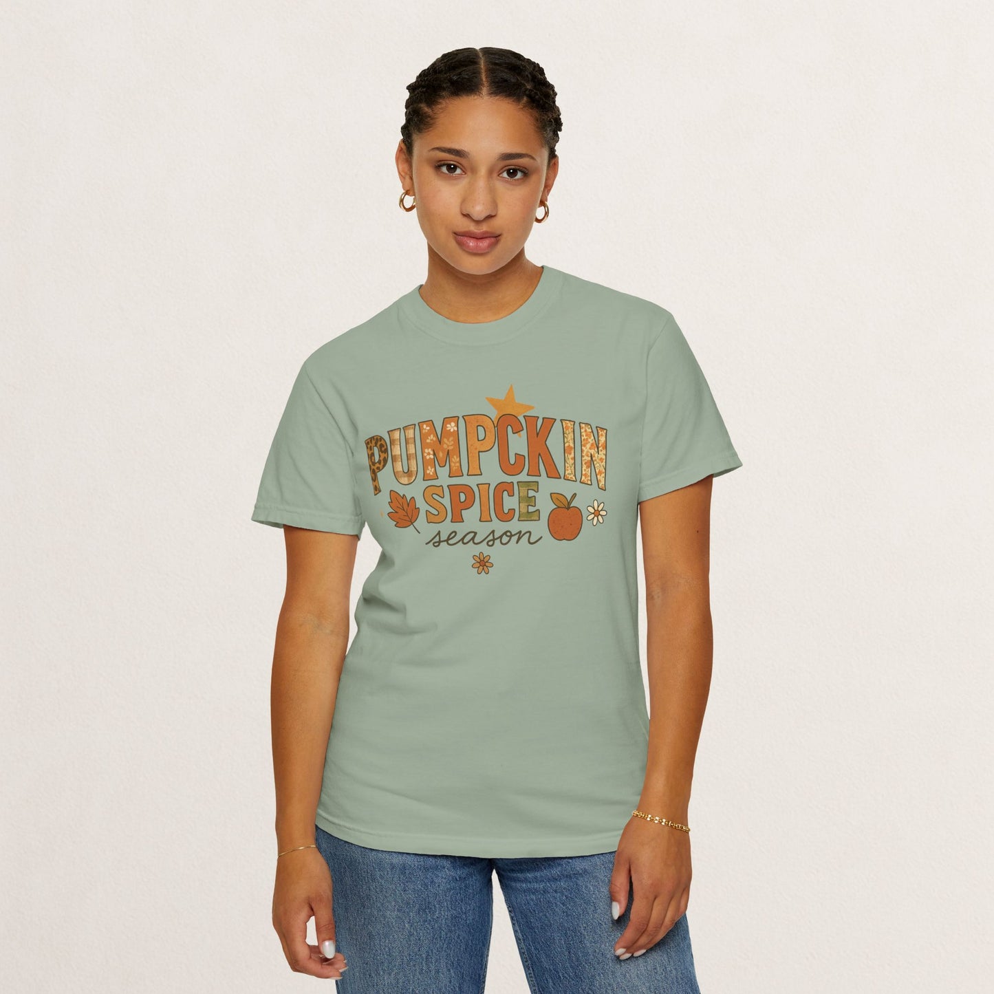 Pumpkin Spice Season T-Shirt, Fall T-Shirt, Autumn Apparel, Cozy Shirt, Harvest Tee, Cute Gift for Pumpkin Lovers