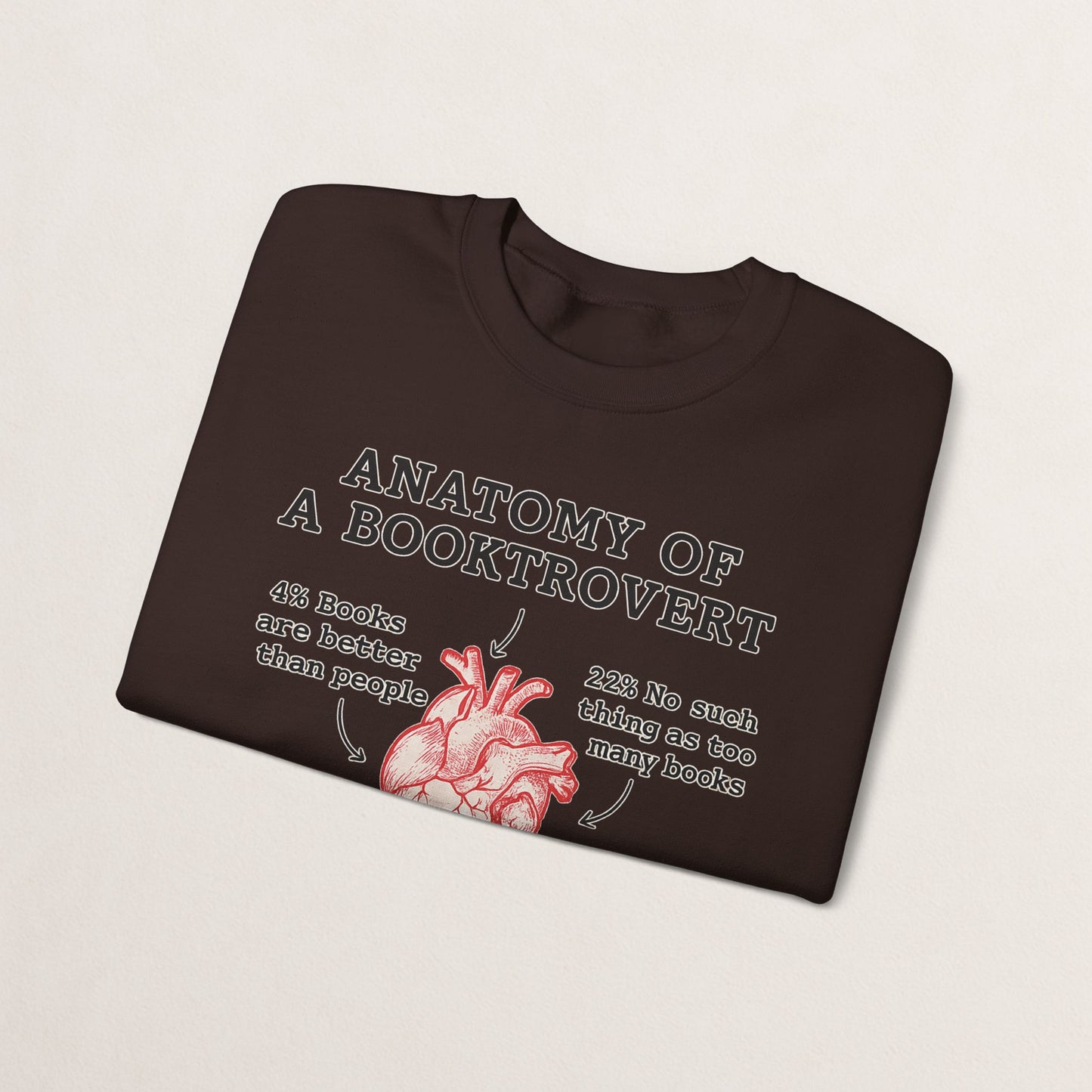 Anatomy of a Booktrovert Sweatshirt, Cozy Literary Gift, Funny Reading Crewneck, Book Lover Apparel, Perfect for Bookworms, Christmas Gift