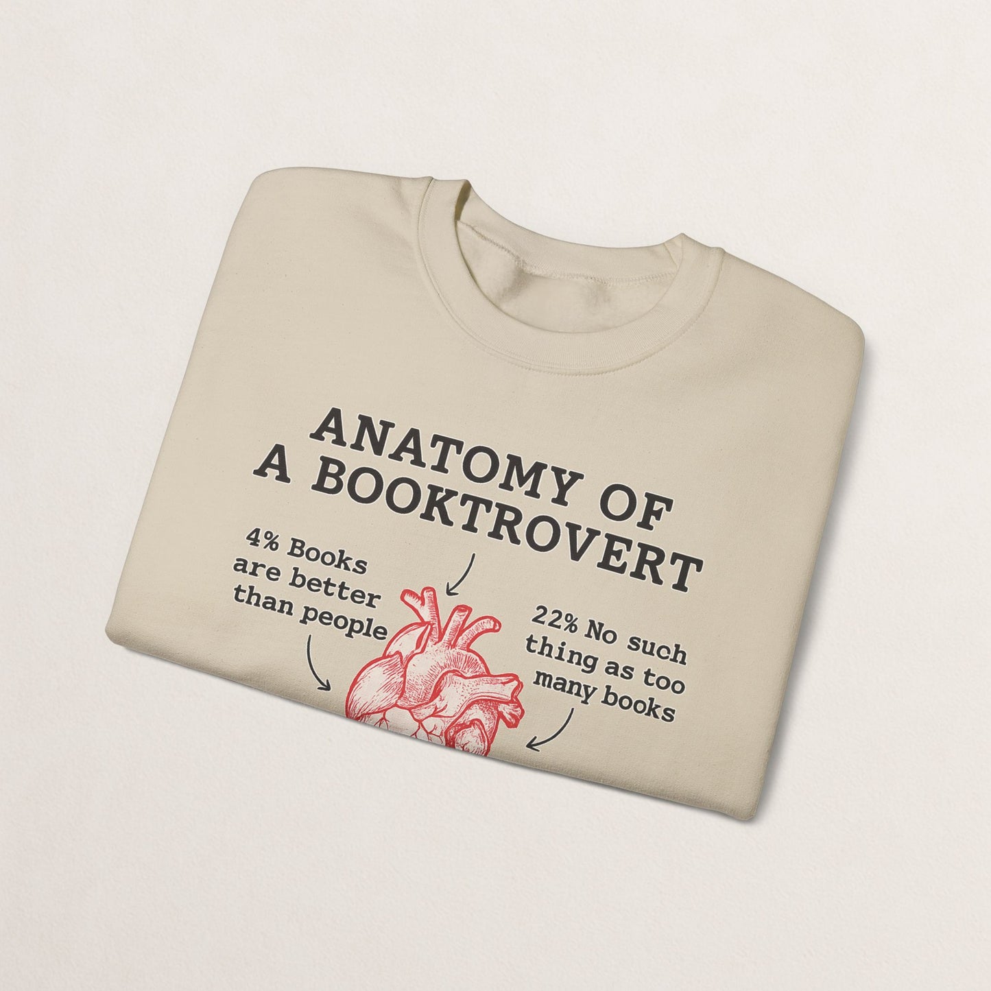 Anatomy of a Booktrovert Sweatshirt, Cozy Literary Gift, Funny Reading Crewneck, Book Lover Apparel, Perfect for Bookworms, Christmas Gift