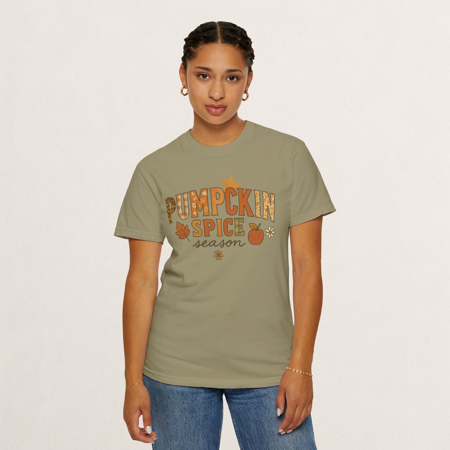 Pumpkin Spice Season T-Shirt, Fall T-Shirt, Autumn Apparel, Cozy Shirt, Harvest Tee, Cute Gift for Pumpkin Lovers