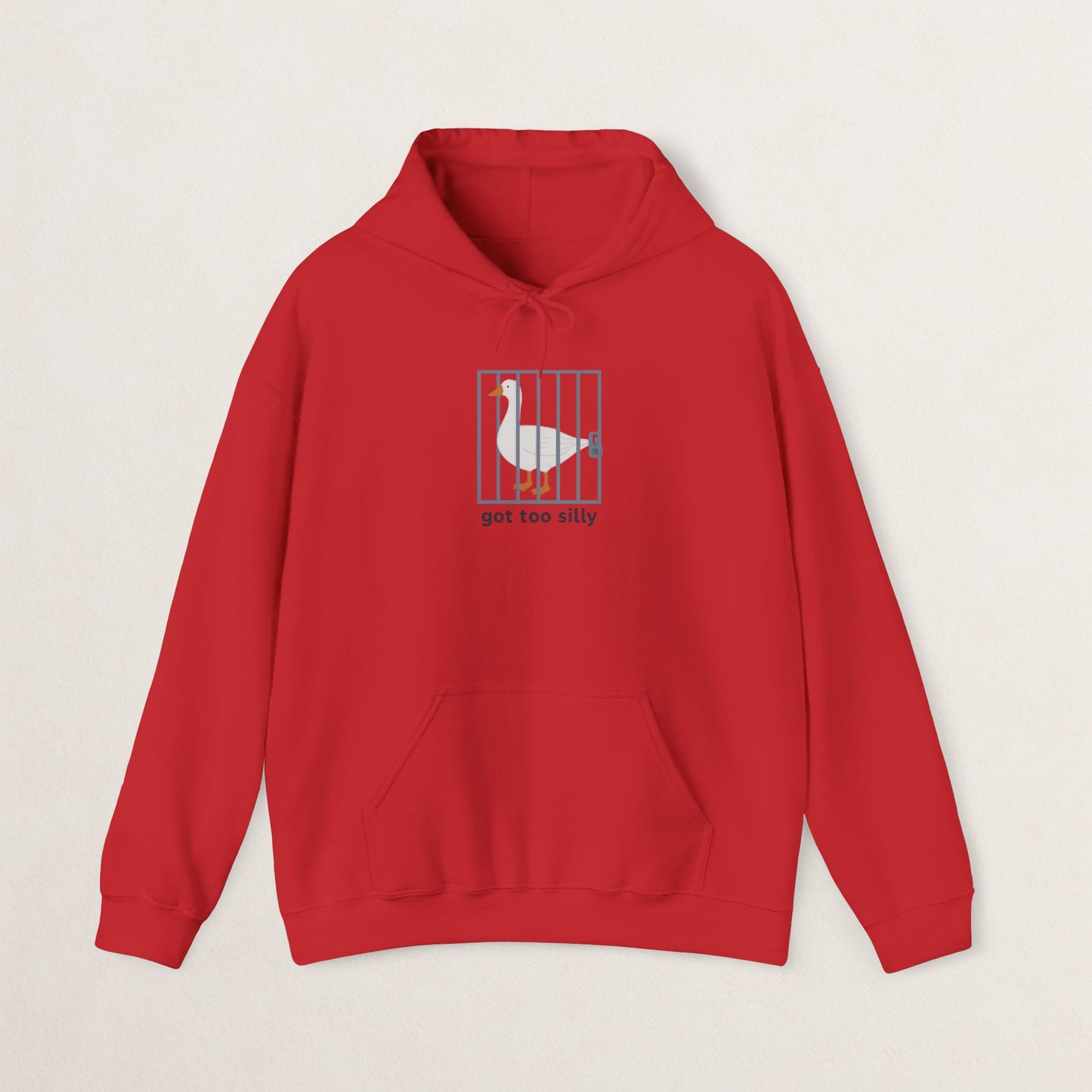 Silly Goose Hooded Sweatshirt, Funny Sweatshirt, Animal Lover Gift, Unisex Hoodie, Quirky Gift for Friends, Comfy Casual Wear