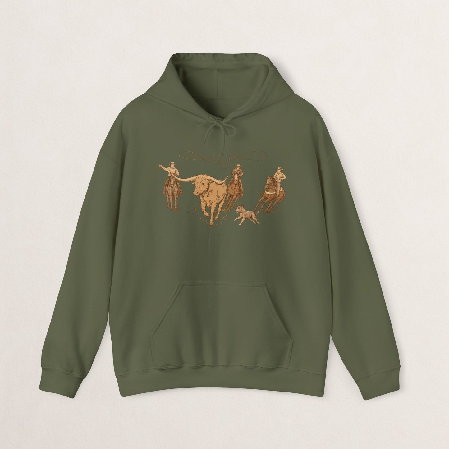 Cowboy Rodeo Inspired Unisex Hoodie - Perfect for Casual Outings, Gifts, Western Events, or Cozy Nights