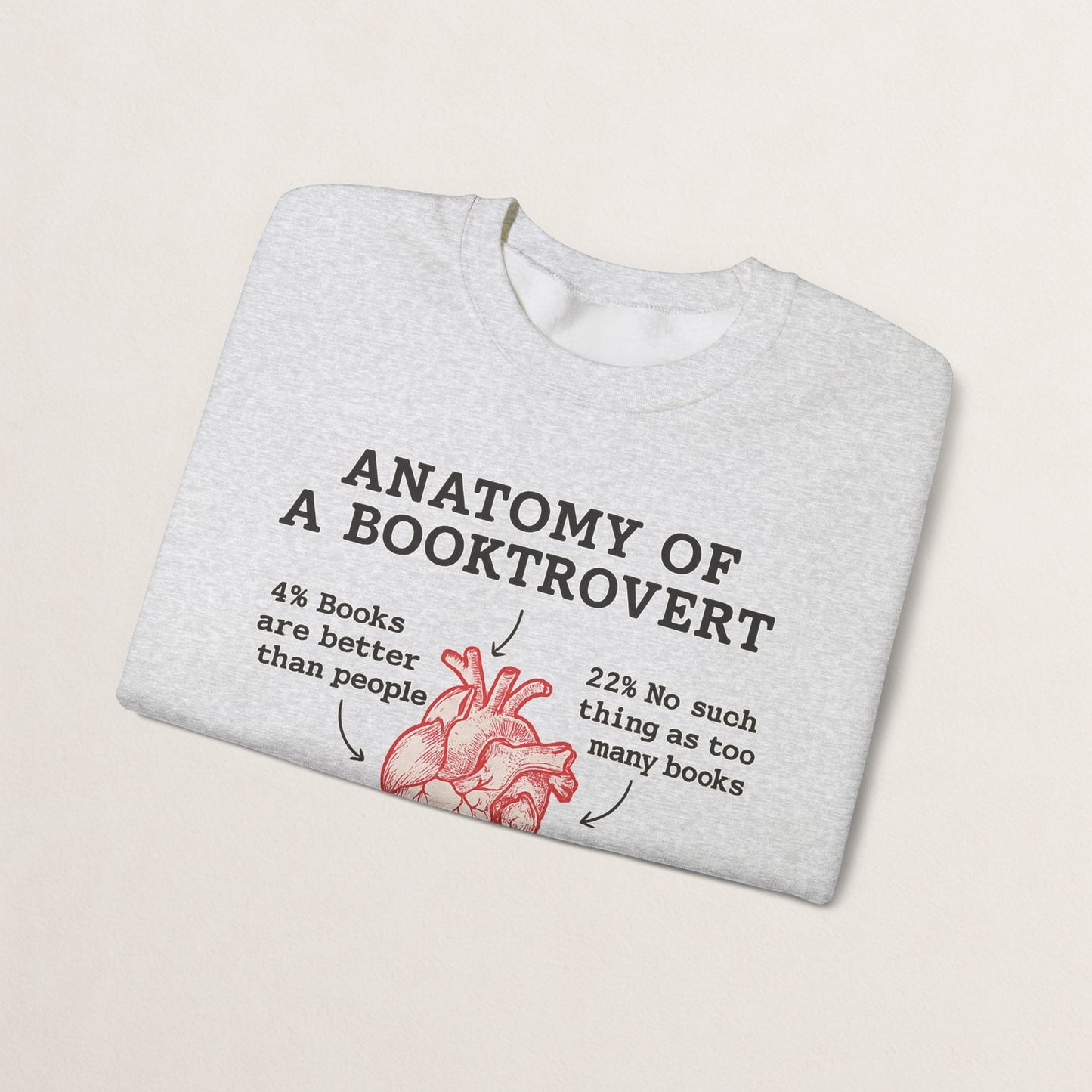 Anatomy of a Booktrovert Sweatshirt, Cozy Literary Gift, Funny Reading Crewneck, Book Lover Apparel, Perfect for Bookworms, Christmas Gift