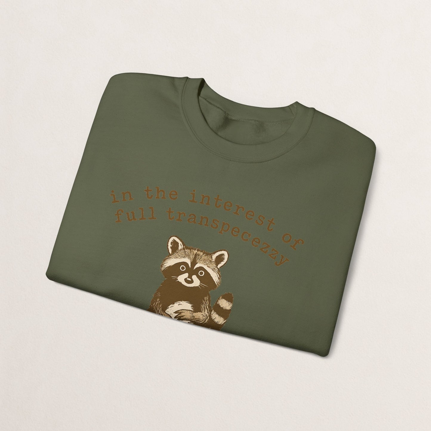 Cozy Animal-Themed Crewneck Sweatshirt with Whimsical Quote
