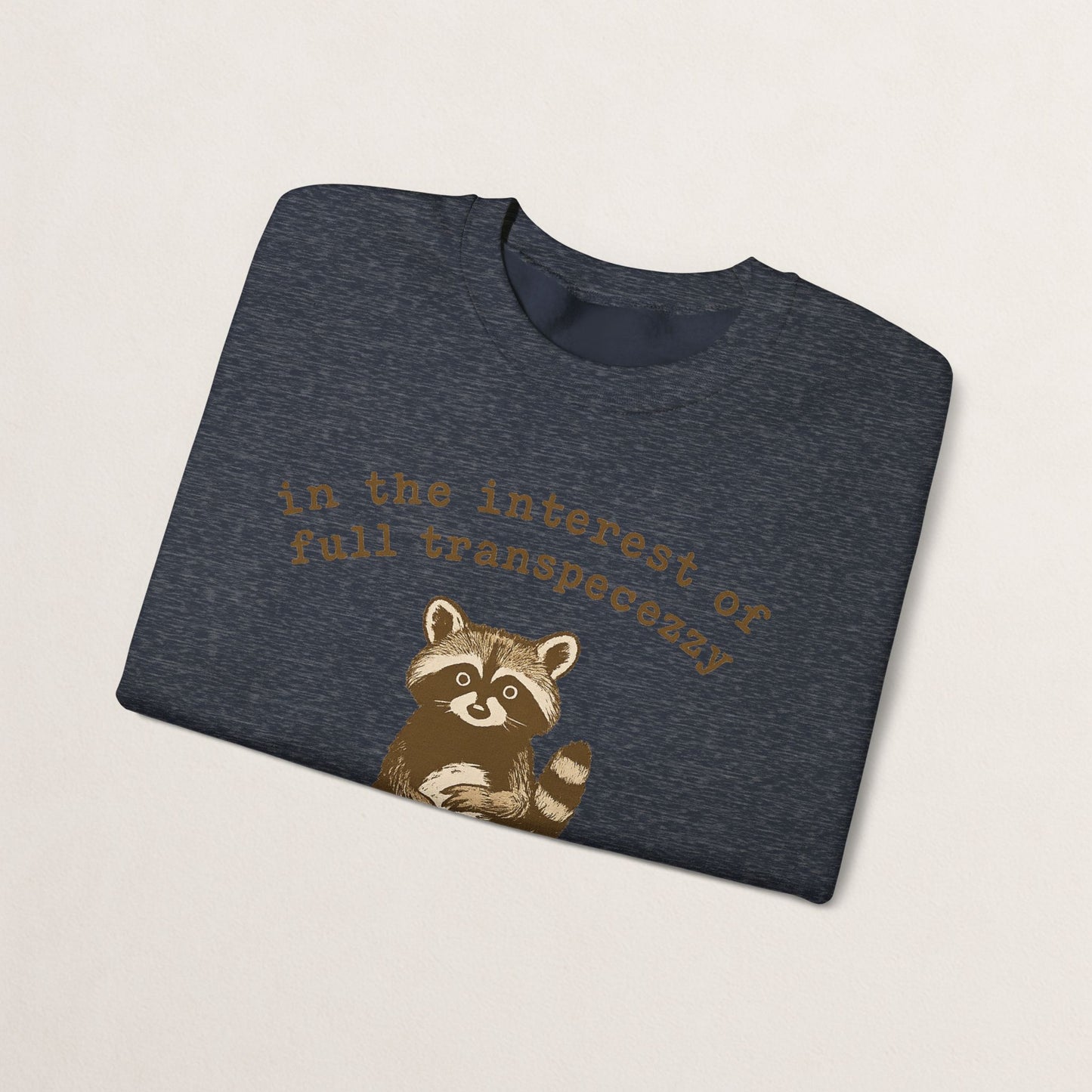 Cozy Animal-Themed Crewneck Sweatshirt with Whimsical Quote