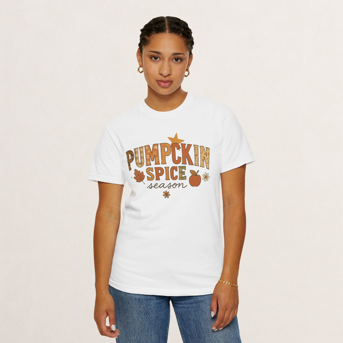 Pumpkin Spice Season T-Shirt, Fall T-Shirt, Autumn Apparel, Cozy Shirt, Harvest Tee, Cute Gift for Pumpkin Lovers