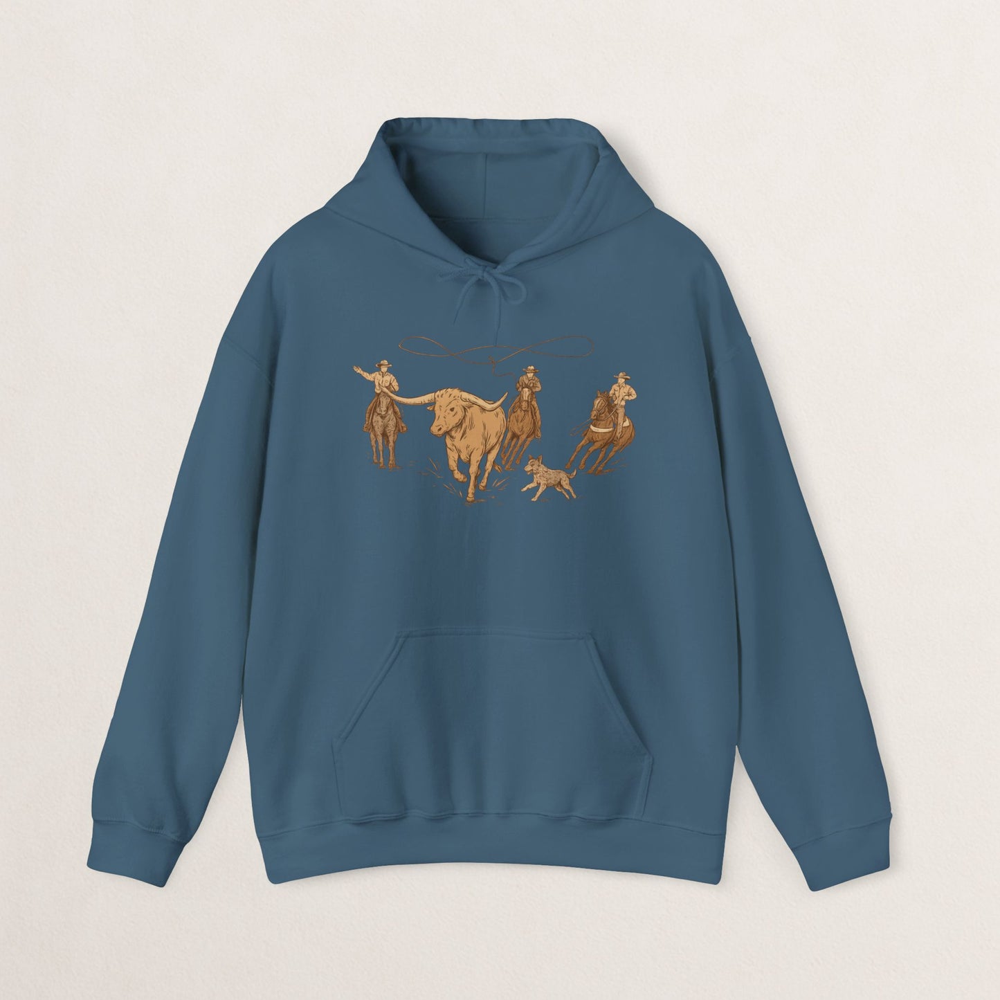 Cowboy Rodeo Inspired Unisex Hoodie - Perfect for Casual Outings, Gifts, Western Events, or Cozy Nights