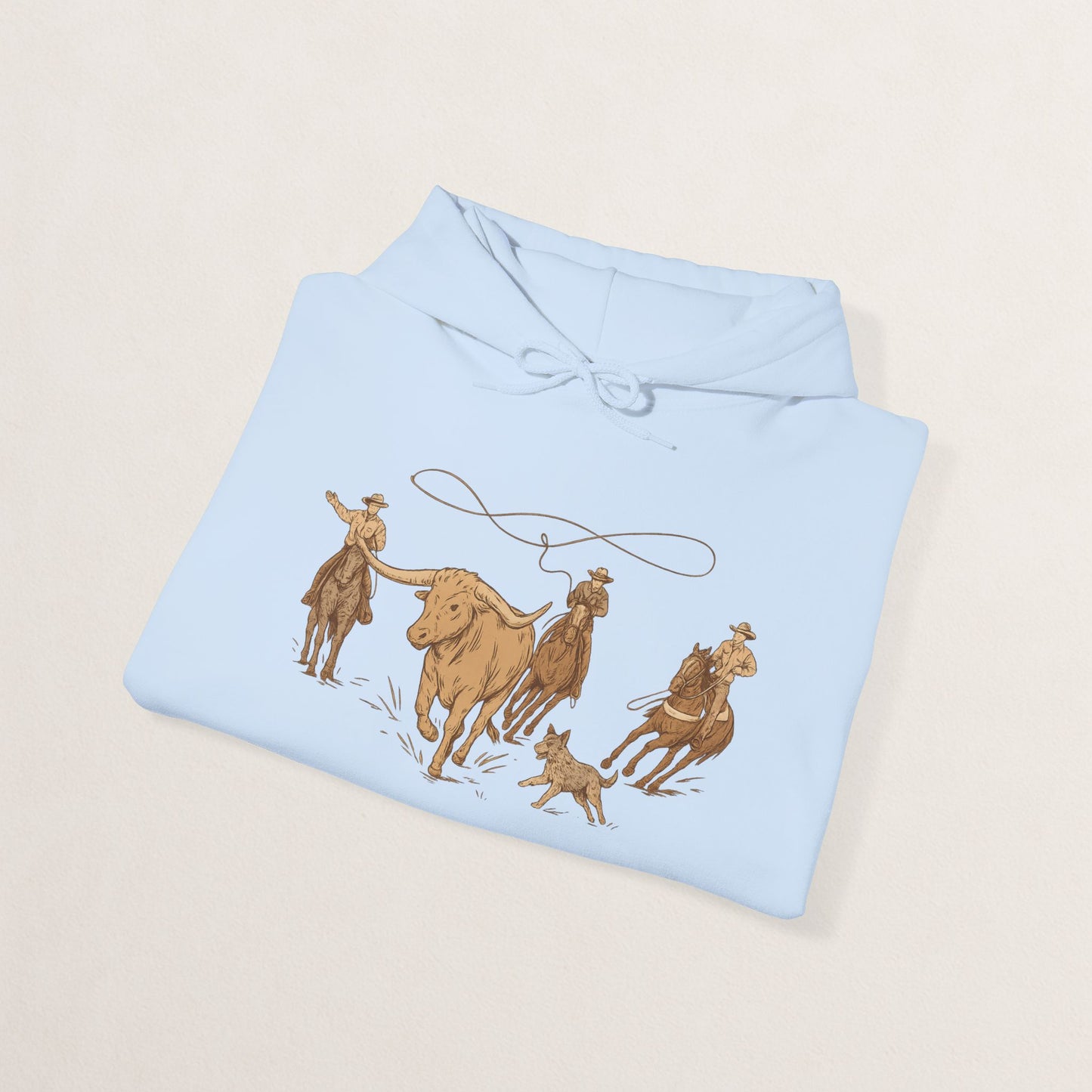 Cowboy Rodeo Inspired Unisex Hoodie - Perfect for Casual Outings, Gifts, Western Events, or Cozy Nights