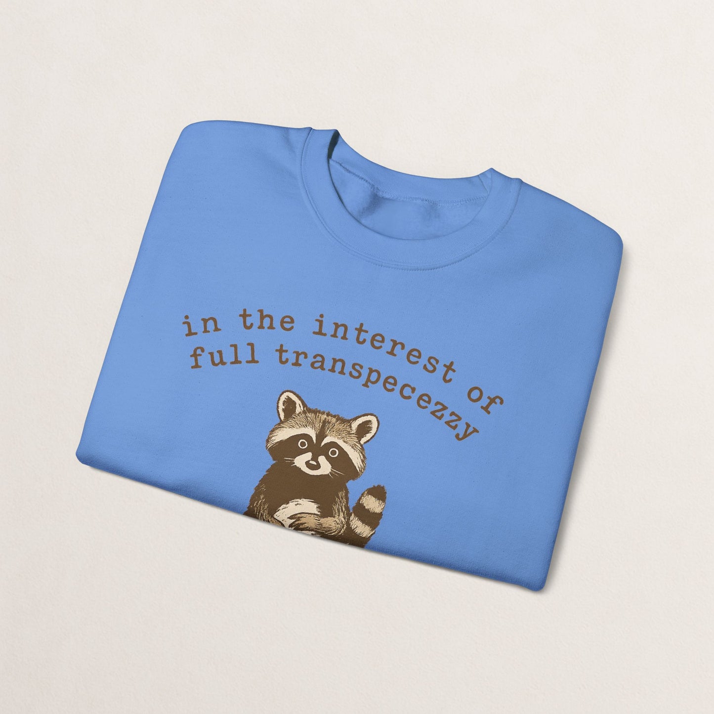 Cozy Animal-Themed Crewneck Sweatshirt with Whimsical Quote