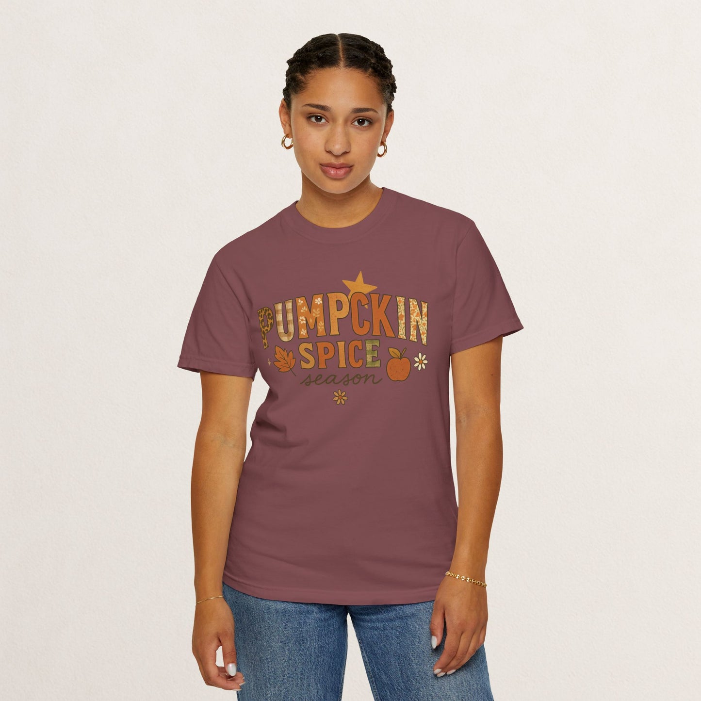 Pumpkin Spice Season T-Shirt, Fall T-Shirt, Autumn Apparel, Cozy Shirt, Harvest Tee, Cute Gift for Pumpkin Lovers
