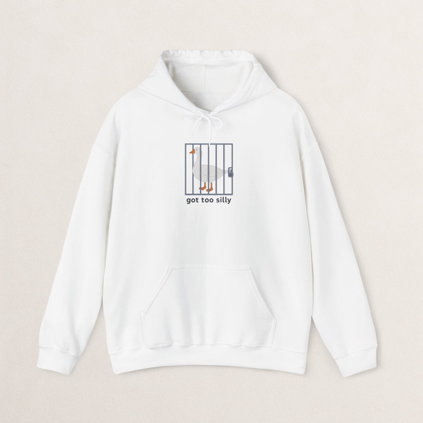 Silly Goose Hooded Sweatshirt, Funny Sweatshirt, Animal Lover Gift, Unisex Hoodie, Quirky Gift for Friends, Comfy Casual Wear