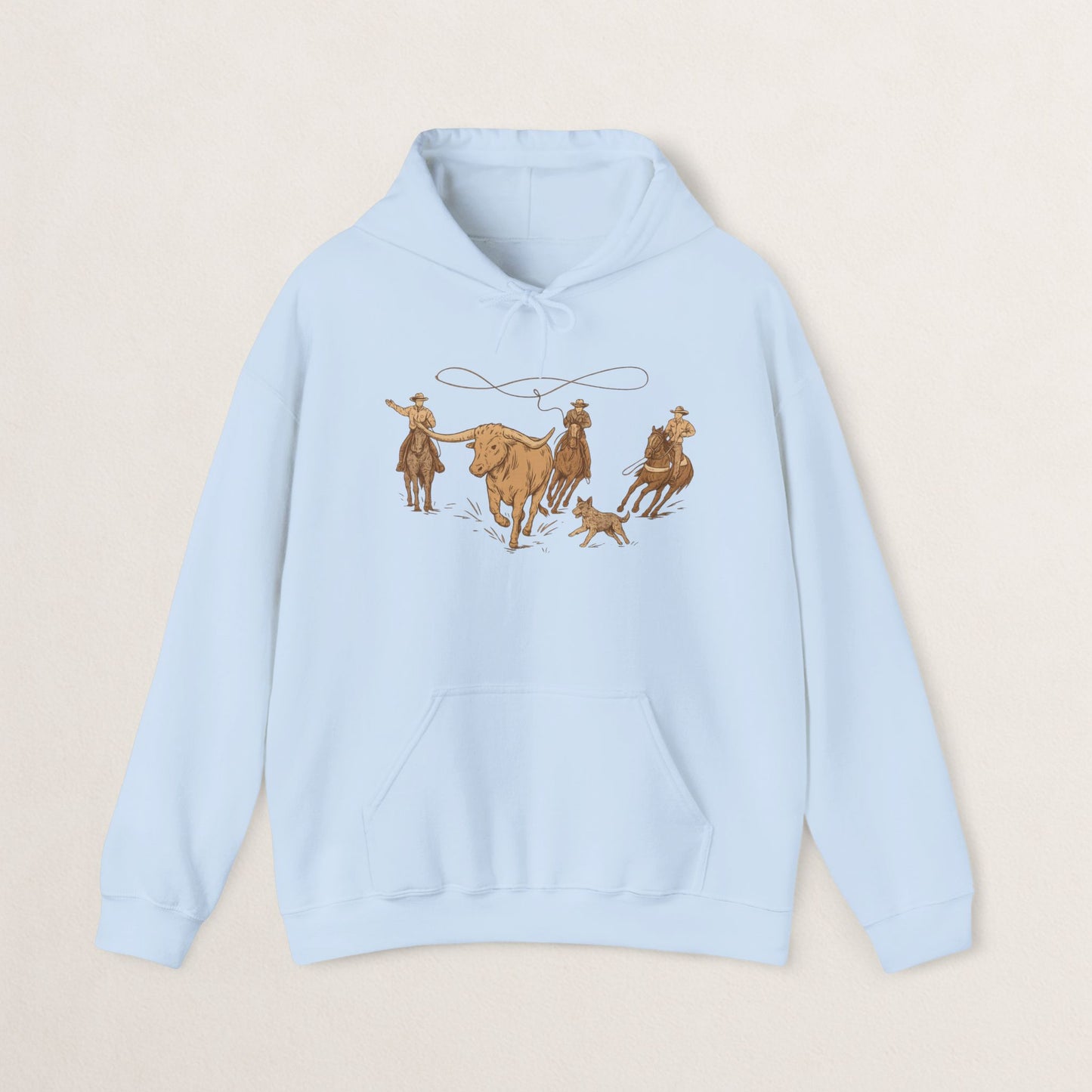 Cowboy Rodeo Inspired Unisex Hoodie - Perfect for Casual Outings, Gifts, Western Events, or Cozy Nights