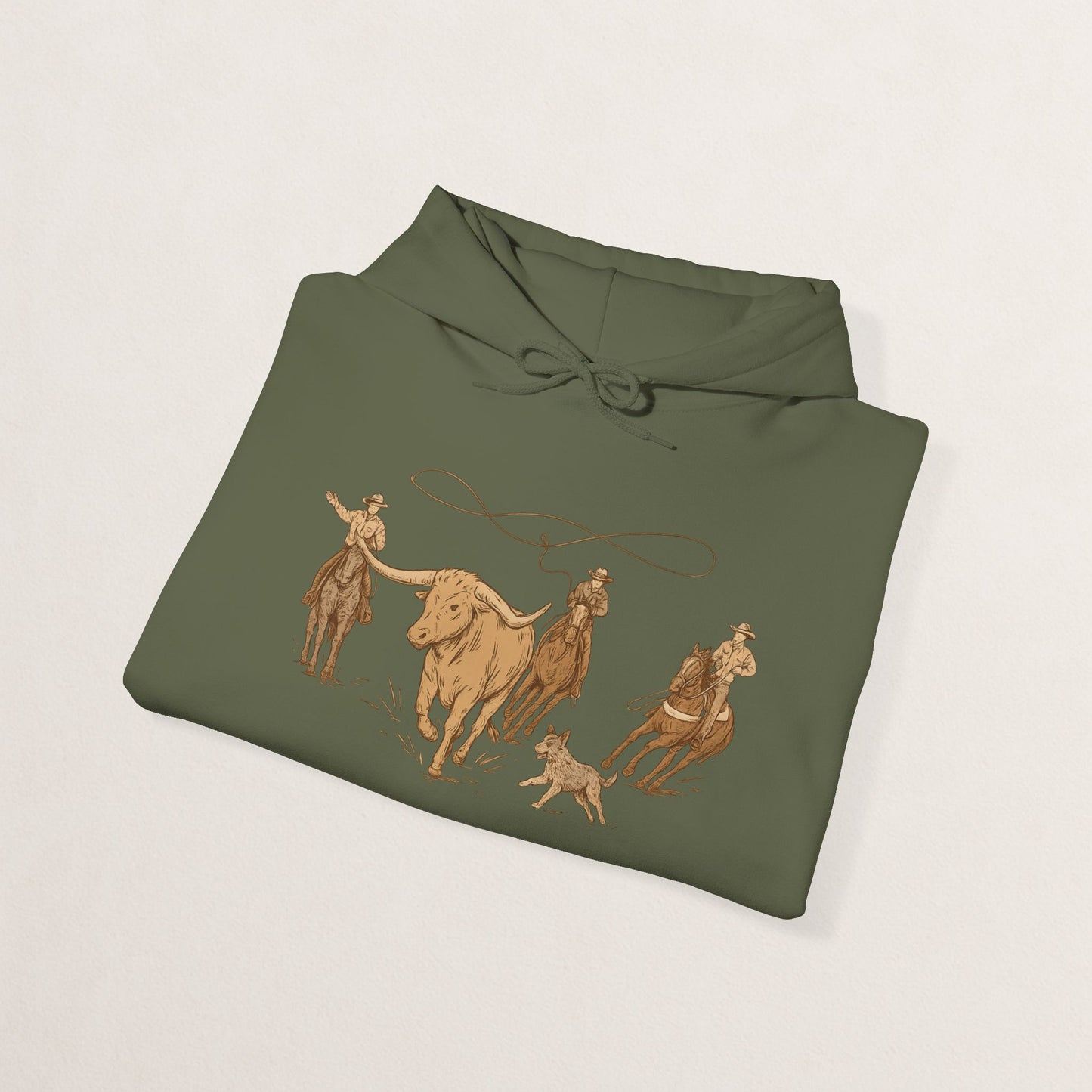 Cowboy Rodeo Inspired Unisex Hoodie - Perfect for Casual Outings, Gifts, Western Events, or Cozy Nights