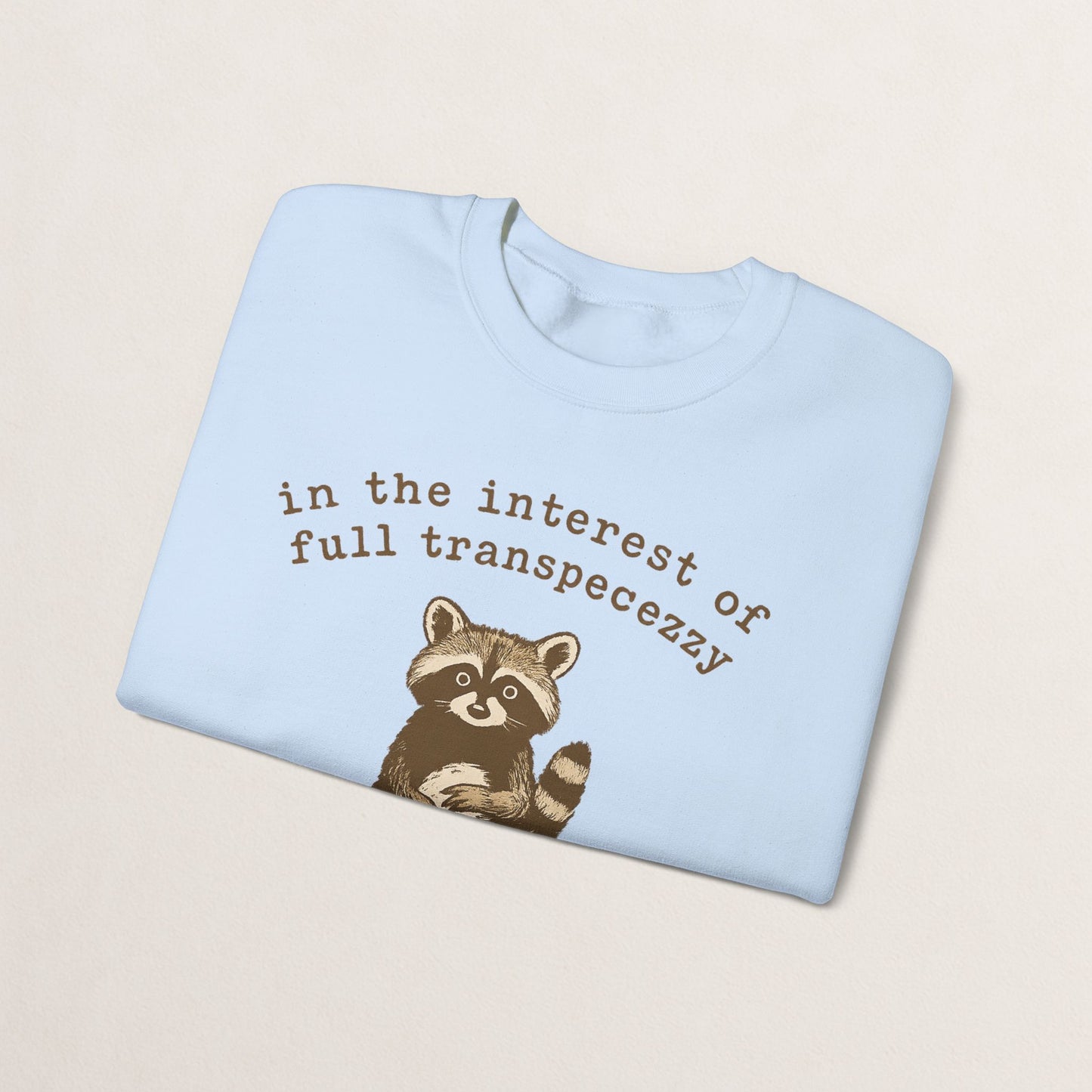 Cozy Animal-Themed Crewneck Sweatshirt with Whimsical Quote