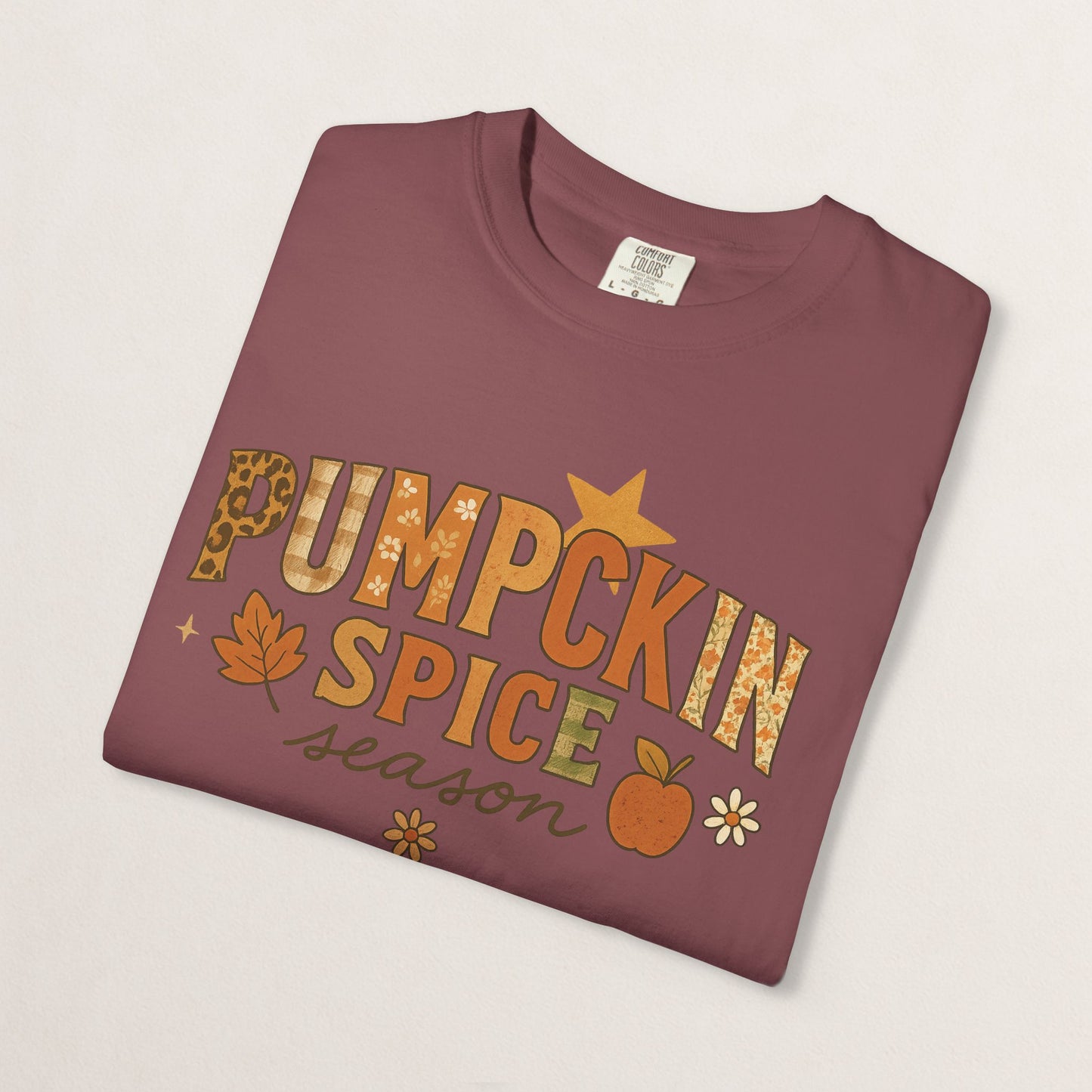 Pumpkin Spice Season T-Shirt, Fall T-Shirt, Autumn Apparel, Cozy Shirt, Harvest Tee, Cute Gift for Pumpkin Lovers