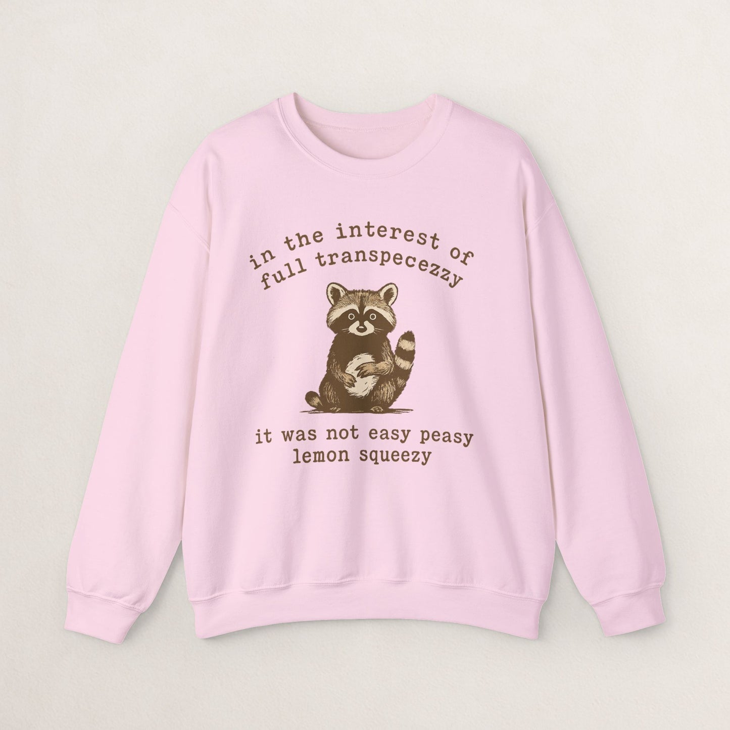 Cozy Animal-Themed Crewneck Sweatshirt with Whimsical Quote