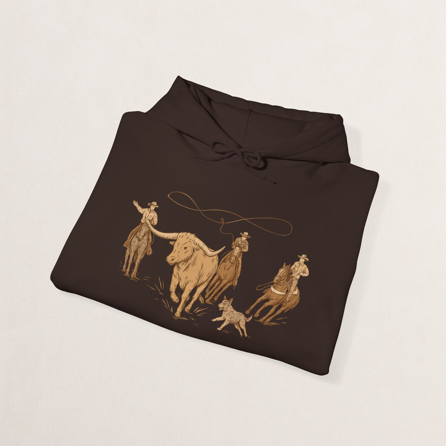 Cowboy Rodeo Inspired Unisex Hoodie - Perfect for Casual Outings, Gifts, Western Events, or Cozy Nights