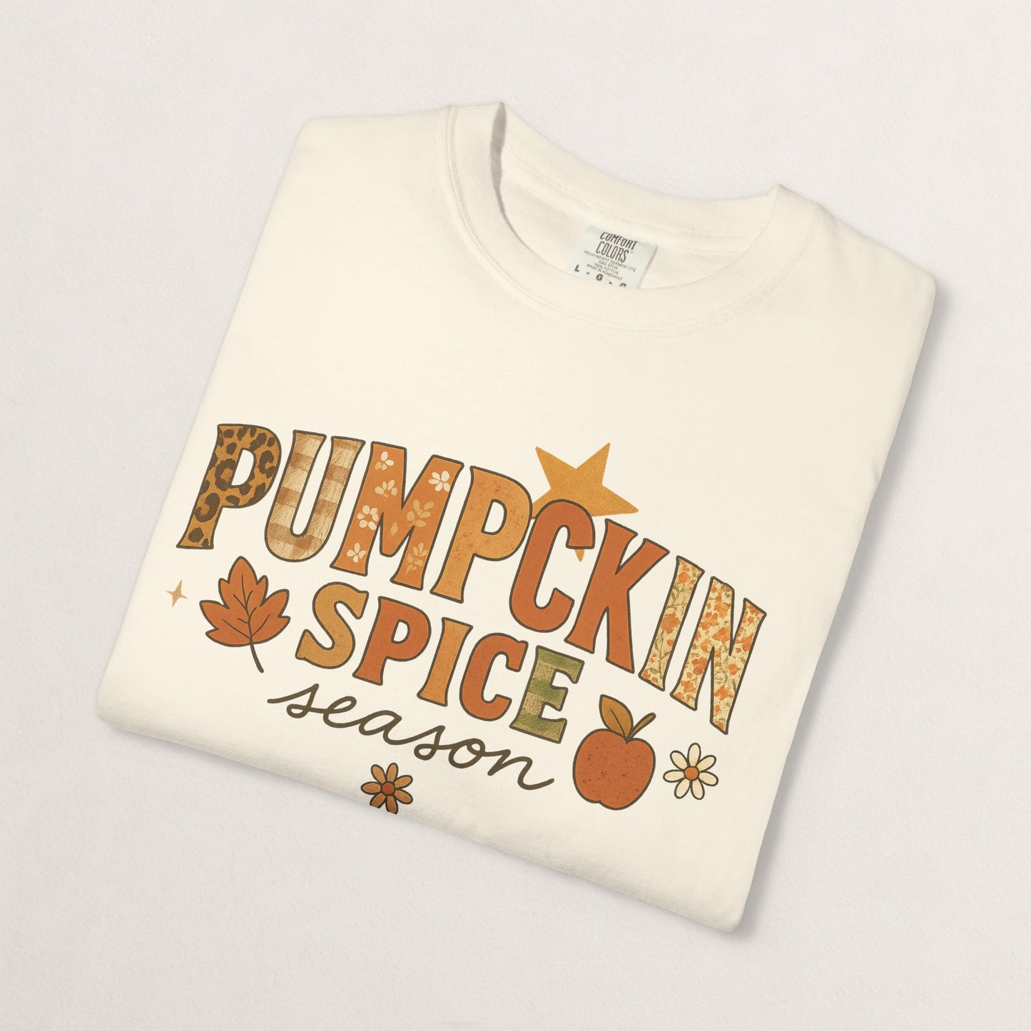 Pumpkin Spice Season T-Shirt, Fall T-Shirt, Autumn Apparel, Cozy Shirt, Harvest Tee, Cute Gift for Pumpkin Lovers