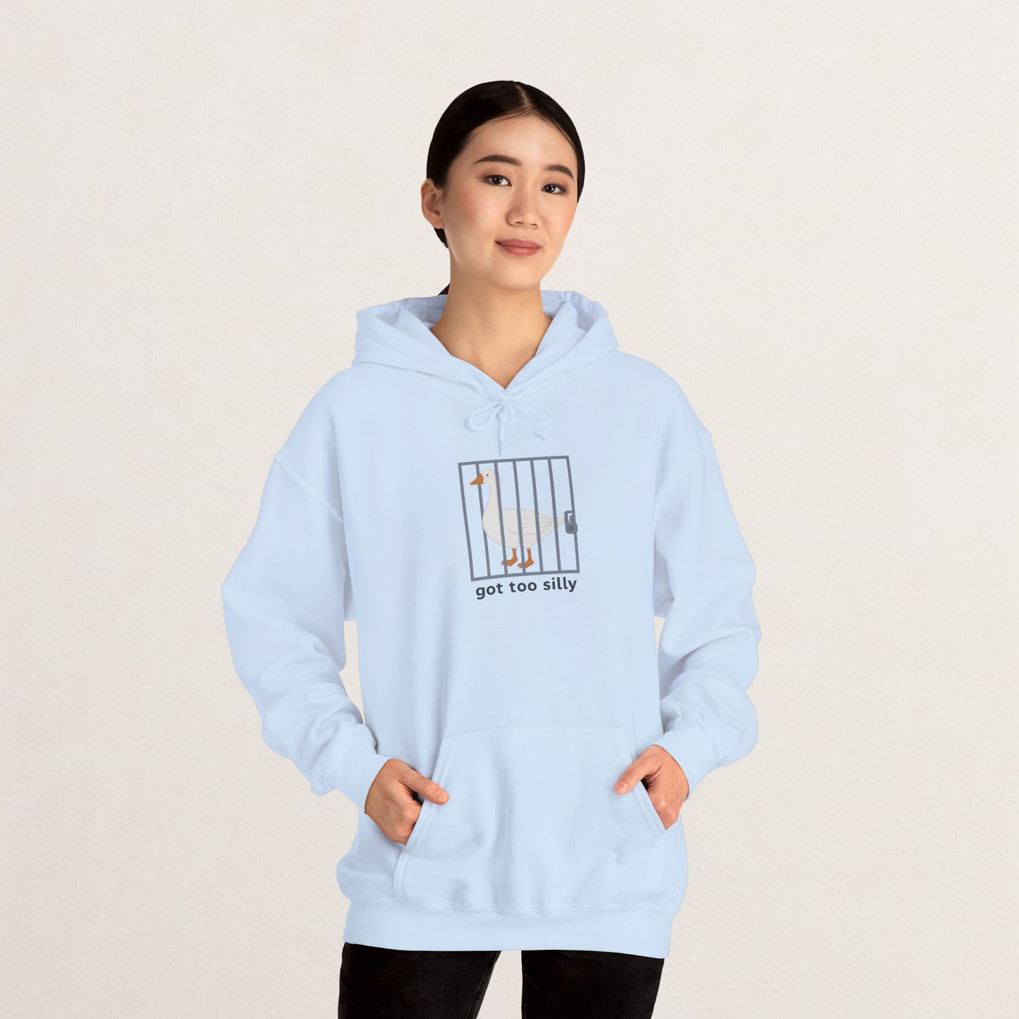 Silly Goose Hooded Sweatshirt, Funny Sweatshirt, Animal Lover Gift, Unisex Hoodie, Quirky Gift for Friends, Comfy Casual Wear