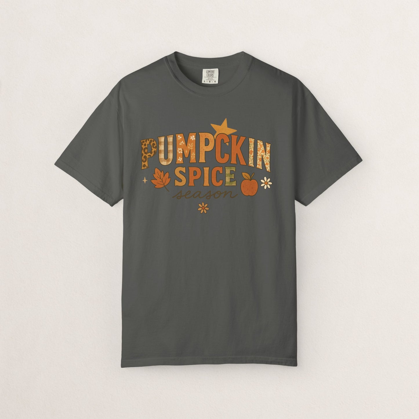 Pumpkin Spice Season T-Shirt, Fall T-Shirt, Autumn Apparel, Cozy Shirt, Harvest Tee, Cute Gift for Pumpkin Lovers
