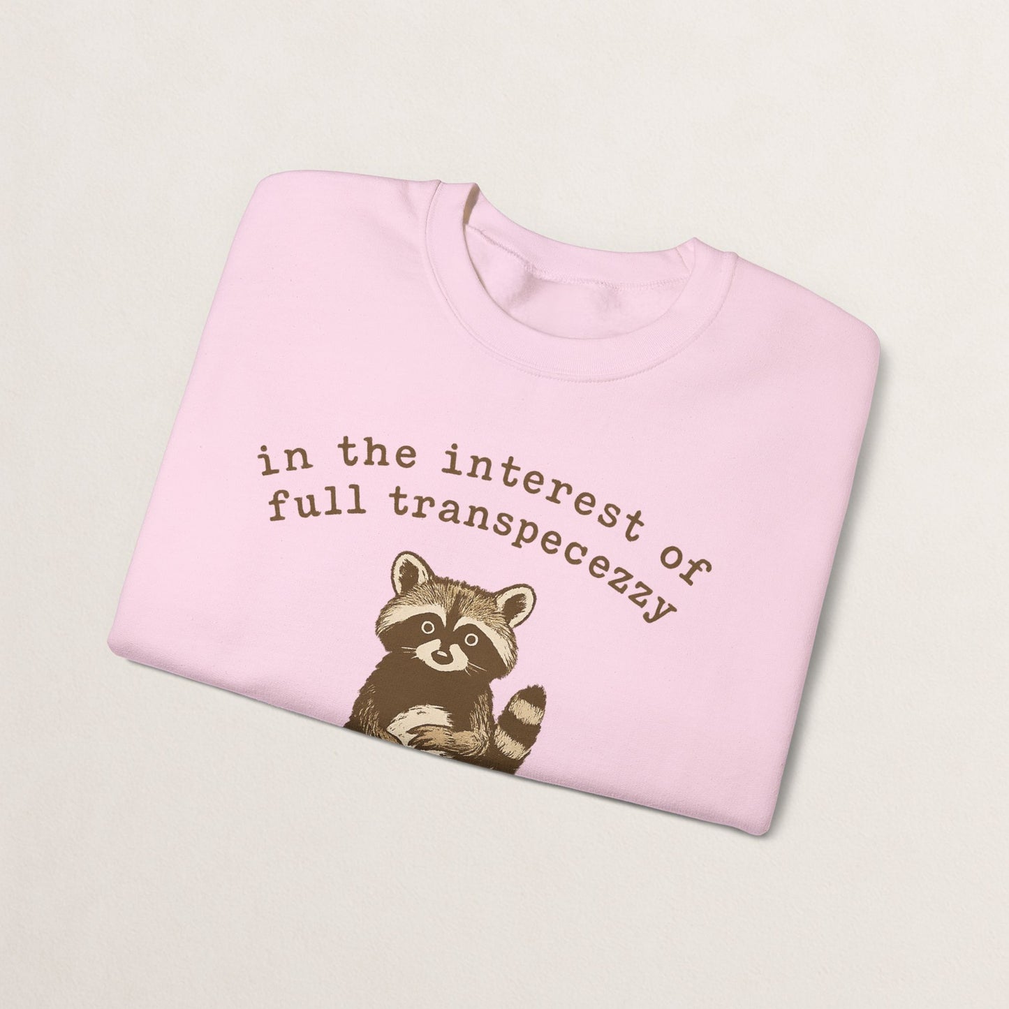 Cozy Animal-Themed Crewneck Sweatshirt with Whimsical Quote