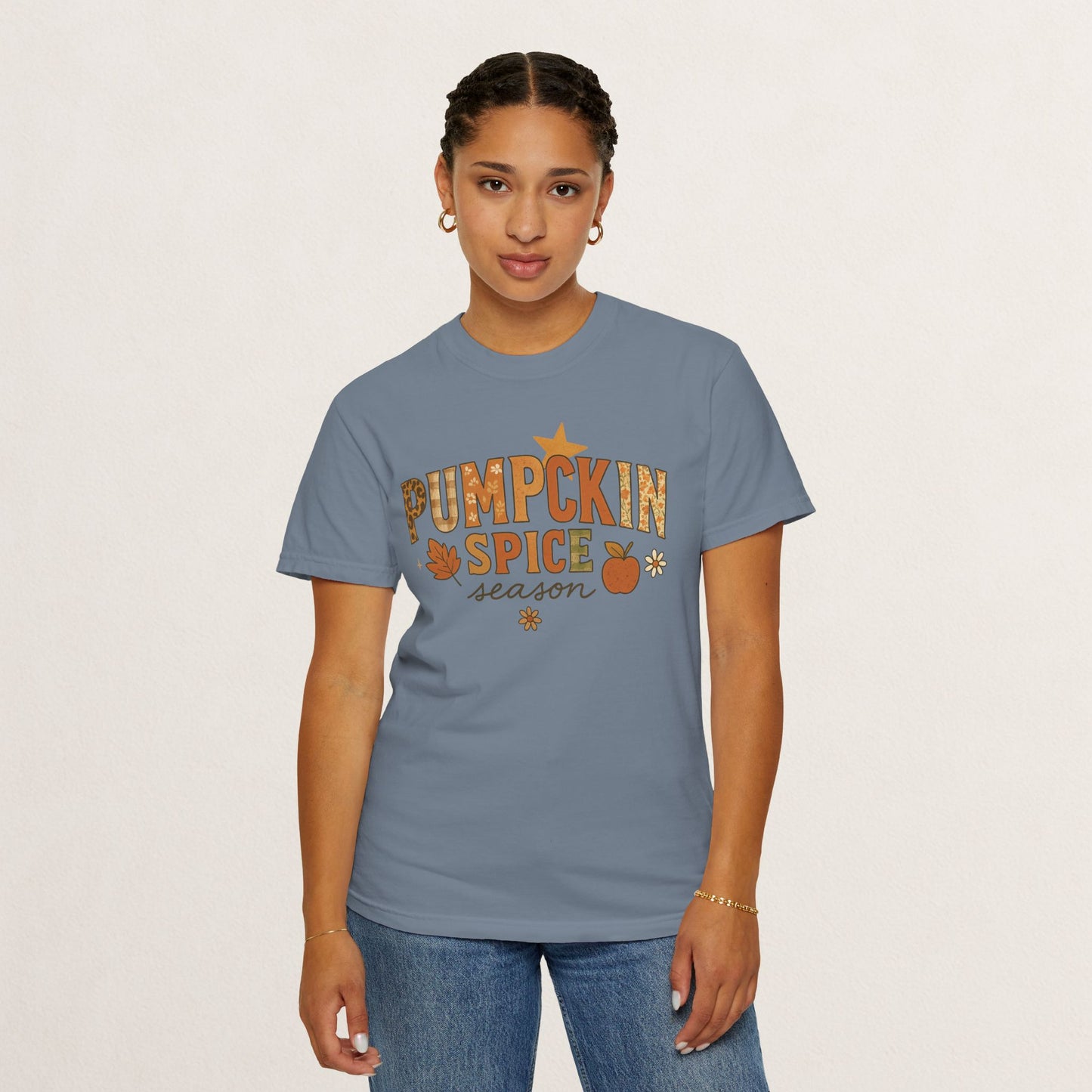 Pumpkin Spice Season T-Shirt, Fall T-Shirt, Autumn Apparel, Cozy Shirt, Harvest Tee, Cute Gift for Pumpkin Lovers