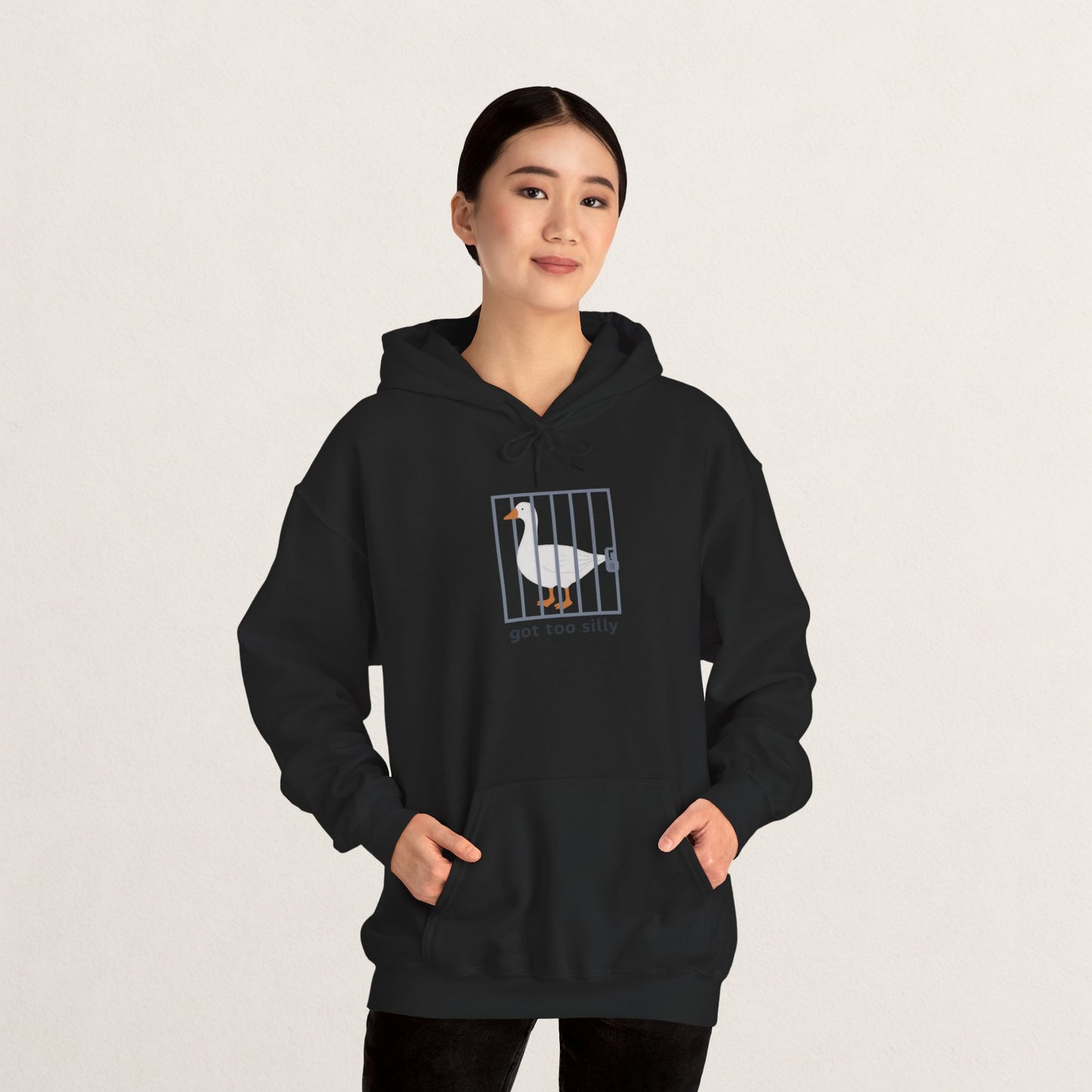 Silly Goose Hooded Sweatshirt, Funny Sweatshirt, Animal Lover Gift, Unisex Hoodie, Quirky Gift for Friends, Comfy Casual Wear