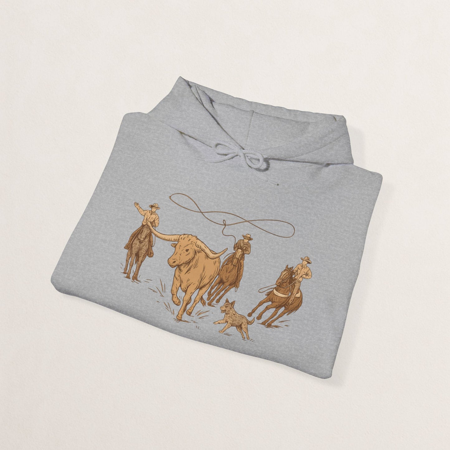 Cowboy Rodeo Inspired Unisex Hoodie - Perfect for Casual Outings, Gifts, Western Events, or Cozy Nights