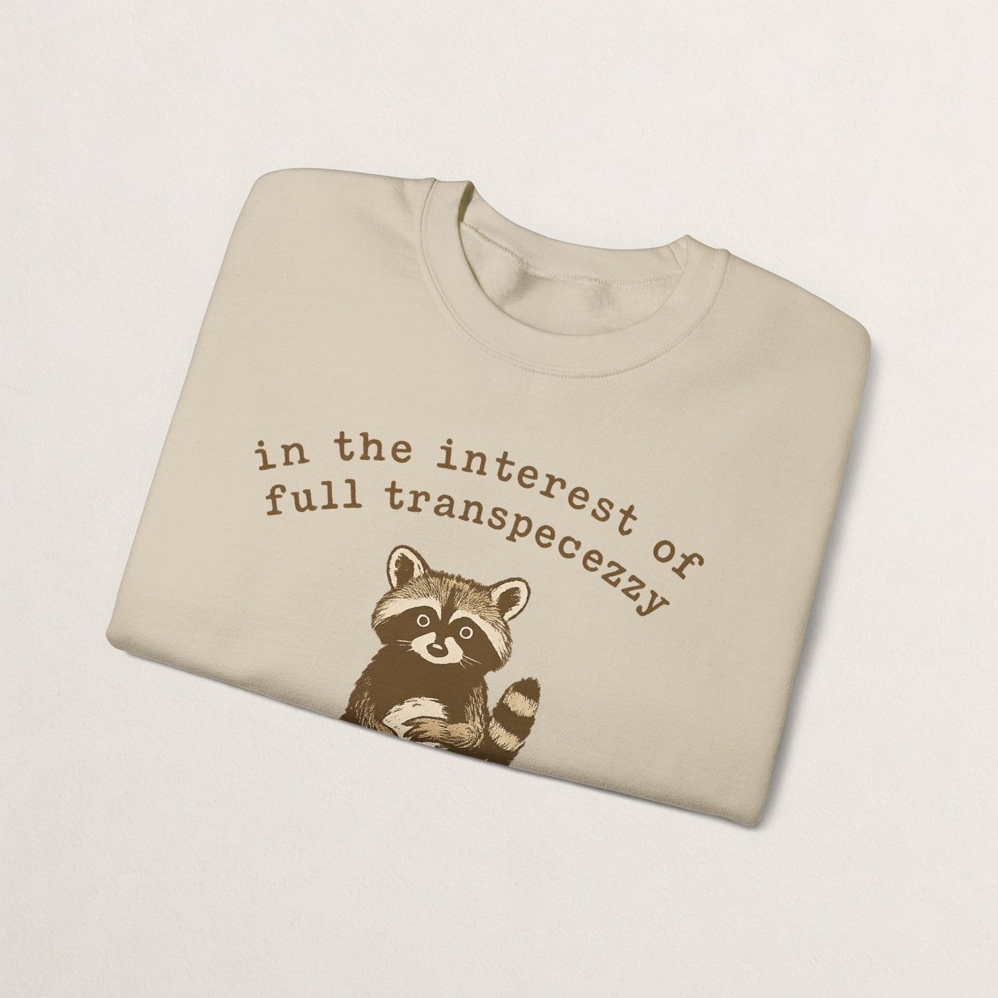 Cozy Animal-Themed Crewneck Sweatshirt with Whimsical Quote