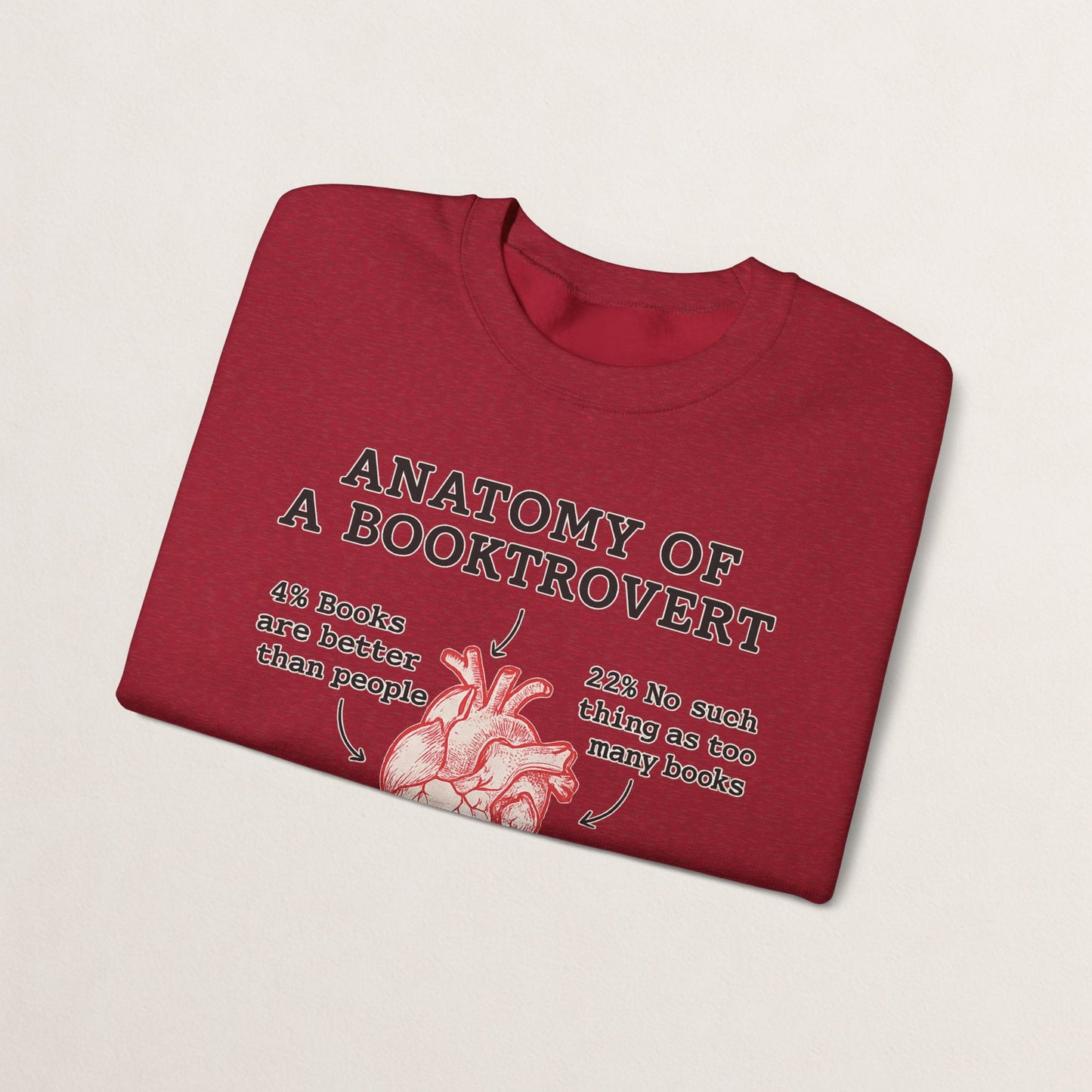 Anatomy of a Booktrovert Sweatshirt, Cozy Literary Gift, Funny Reading Crewneck, Book Lover Apparel, Perfect for Bookworms, Christmas Gift