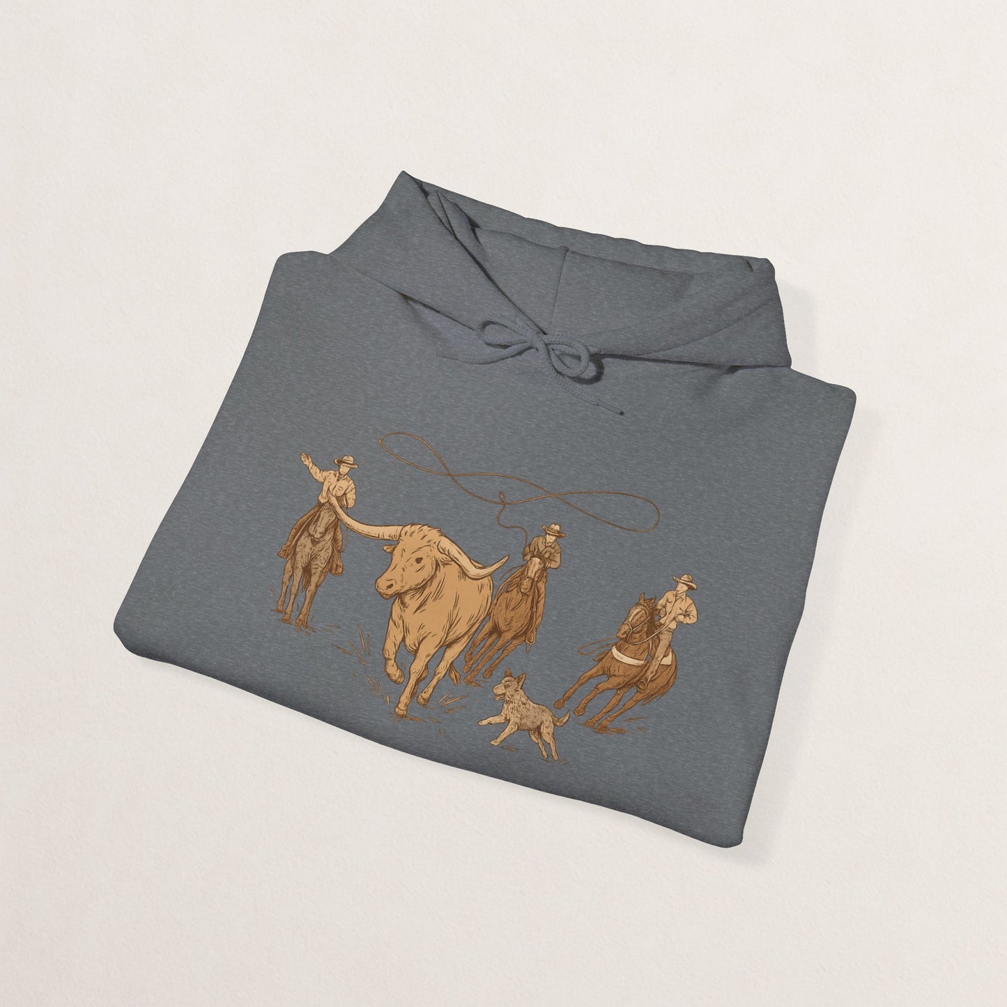 Cowboy Rodeo Inspired Unisex Hoodie - Perfect for Casual Outings, Gifts, Western Events, or Cozy Nights