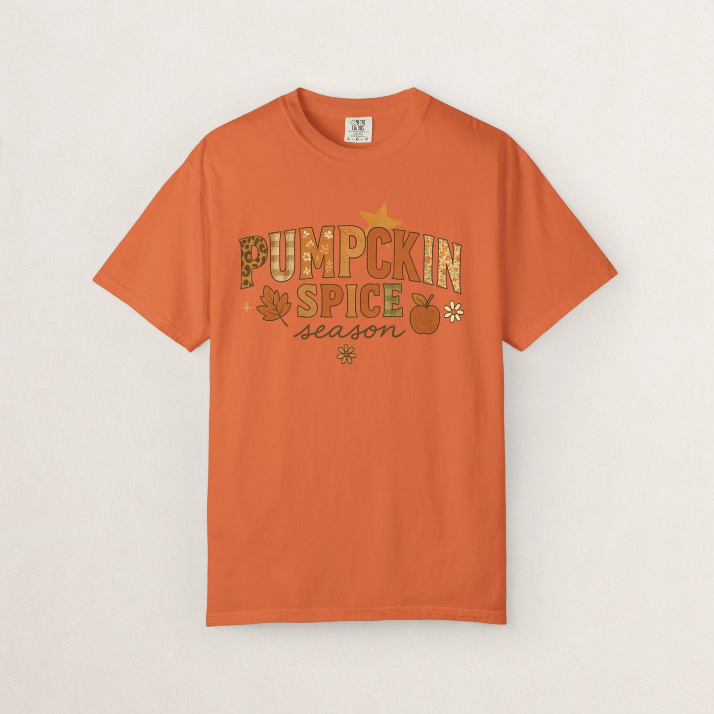 Pumpkin Spice Season T-Shirt, Fall T-Shirt, Autumn Apparel, Cozy Shirt, Harvest Tee, Cute Gift for Pumpkin Lovers