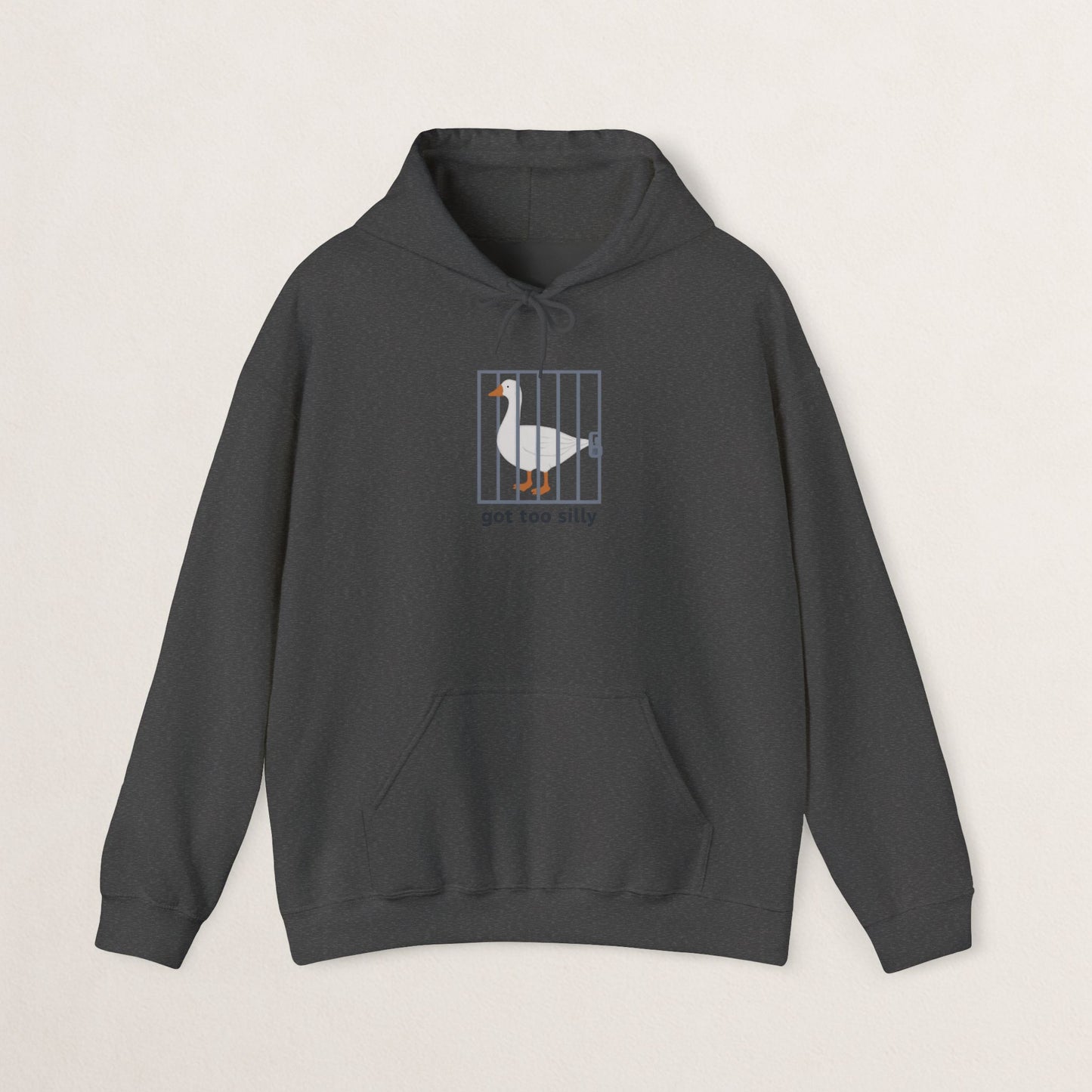Silly Goose Hooded Sweatshirt, Funny Sweatshirt, Animal Lover Gift, Unisex Hoodie, Quirky Gift for Friends, Comfy Casual Wear