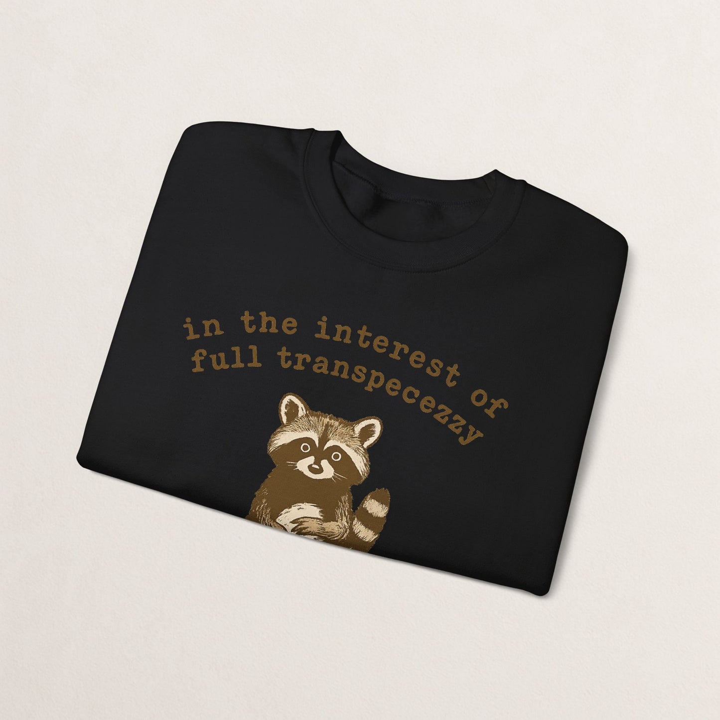 Cozy Animal-Themed Crewneck Sweatshirt with Whimsical Quote