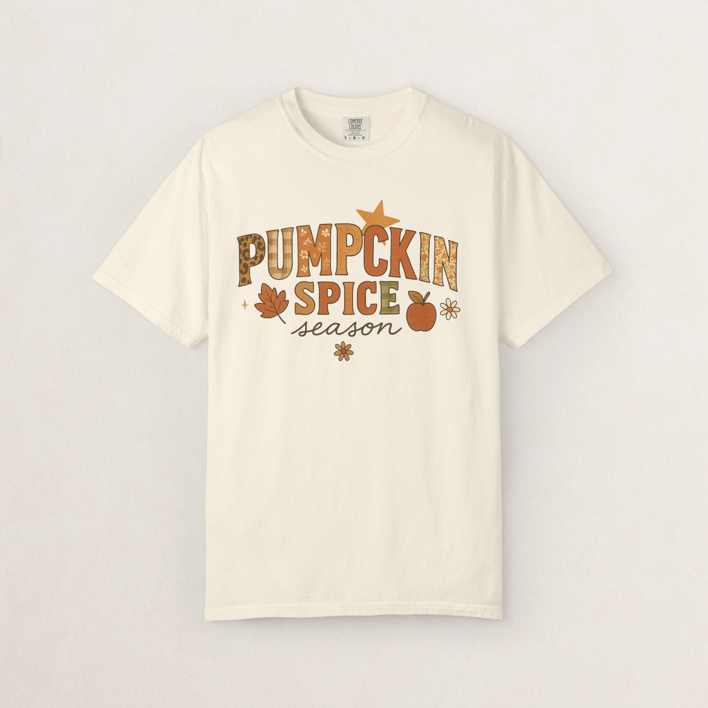Pumpkin Spice Season T-Shirt, Fall T-Shirt, Autumn Apparel, Cozy Shirt, Harvest Tee, Cute Gift for Pumpkin Lovers