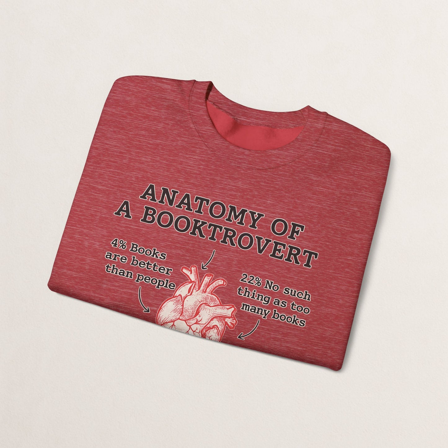 Anatomy of a Booktrovert Sweatshirt, Cozy Literary Gift, Funny Reading Crewneck, Book Lover Apparel, Perfect for Bookworms, Christmas Gift