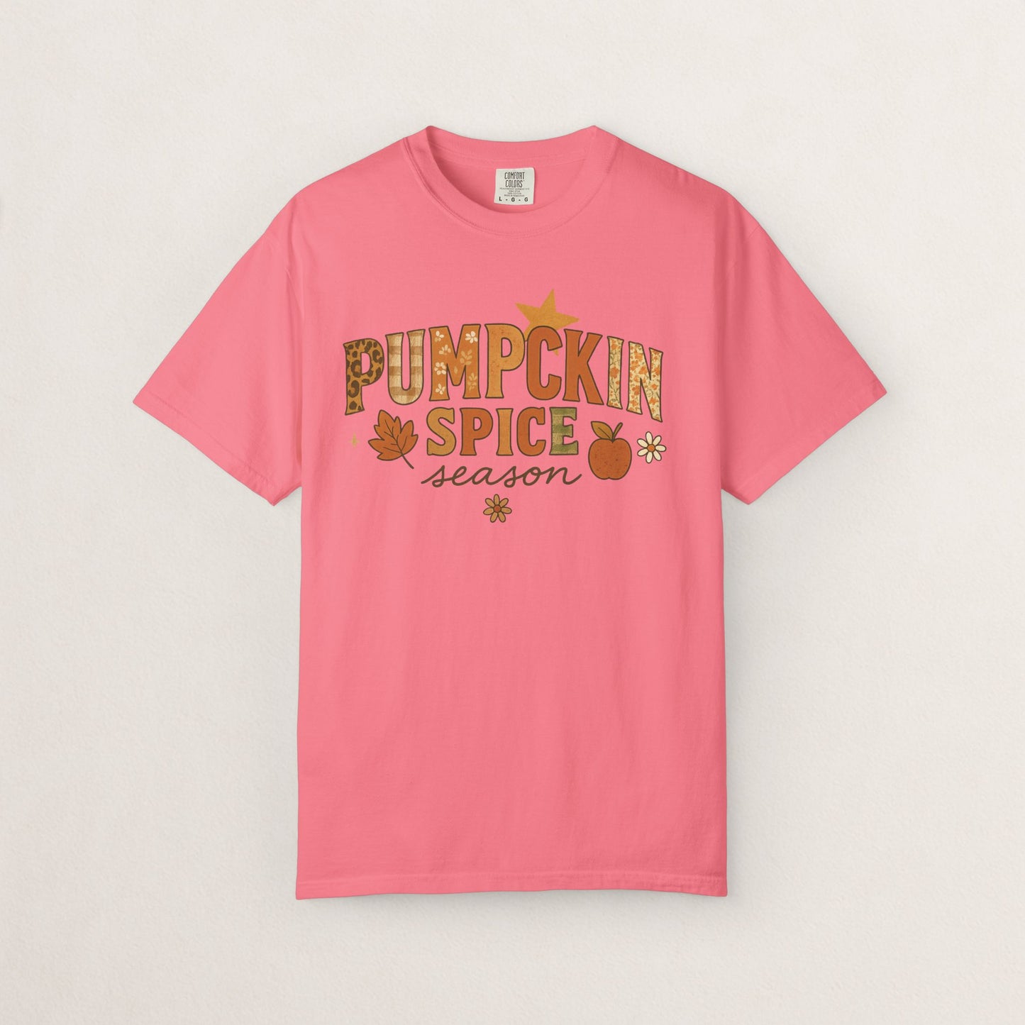 Pumpkin Spice Season T-Shirt, Fall T-Shirt, Autumn Apparel, Cozy Shirt, Harvest Tee, Cute Gift for Pumpkin Lovers