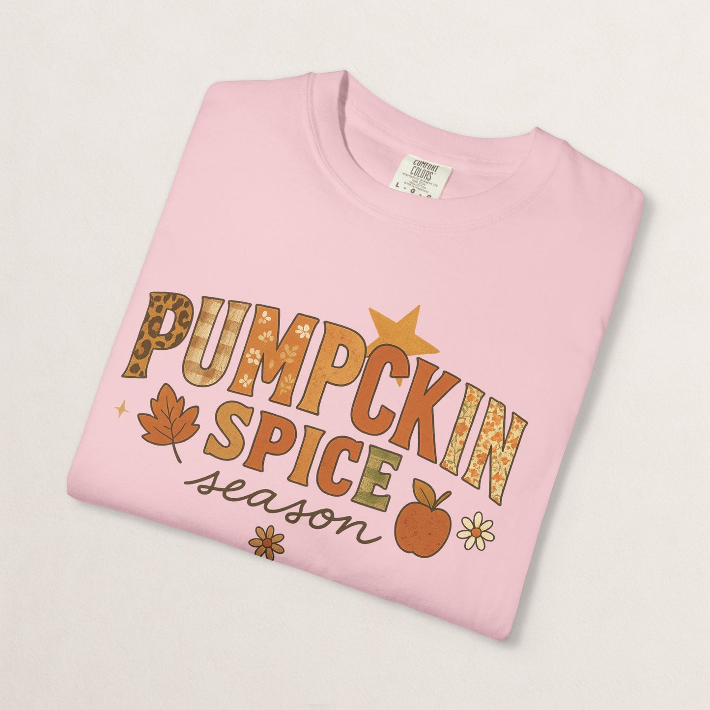 Pumpkin Spice Season T-Shirt, Fall T-Shirt, Autumn Apparel, Cozy Shirt, Harvest Tee, Cute Gift for Pumpkin Lovers