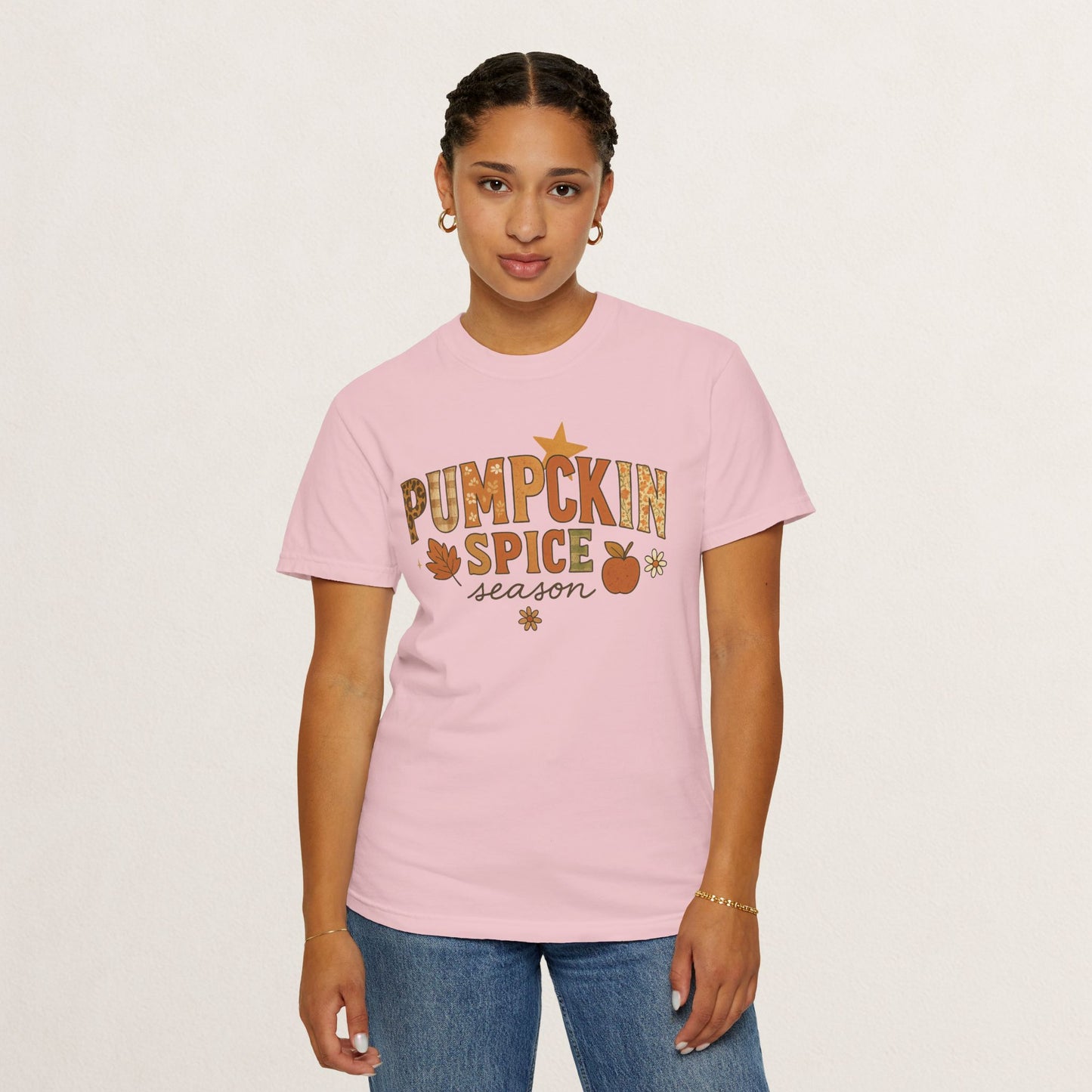 Pumpkin Spice Season T-Shirt, Fall T-Shirt, Autumn Apparel, Cozy Shirt, Harvest Tee, Cute Gift for Pumpkin Lovers