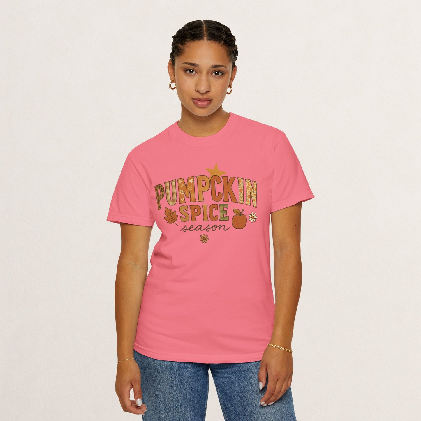 Pumpkin Spice Season T-Shirt, Fall T-Shirt, Autumn Apparel, Cozy Shirt, Harvest Tee, Cute Gift for Pumpkin Lovers