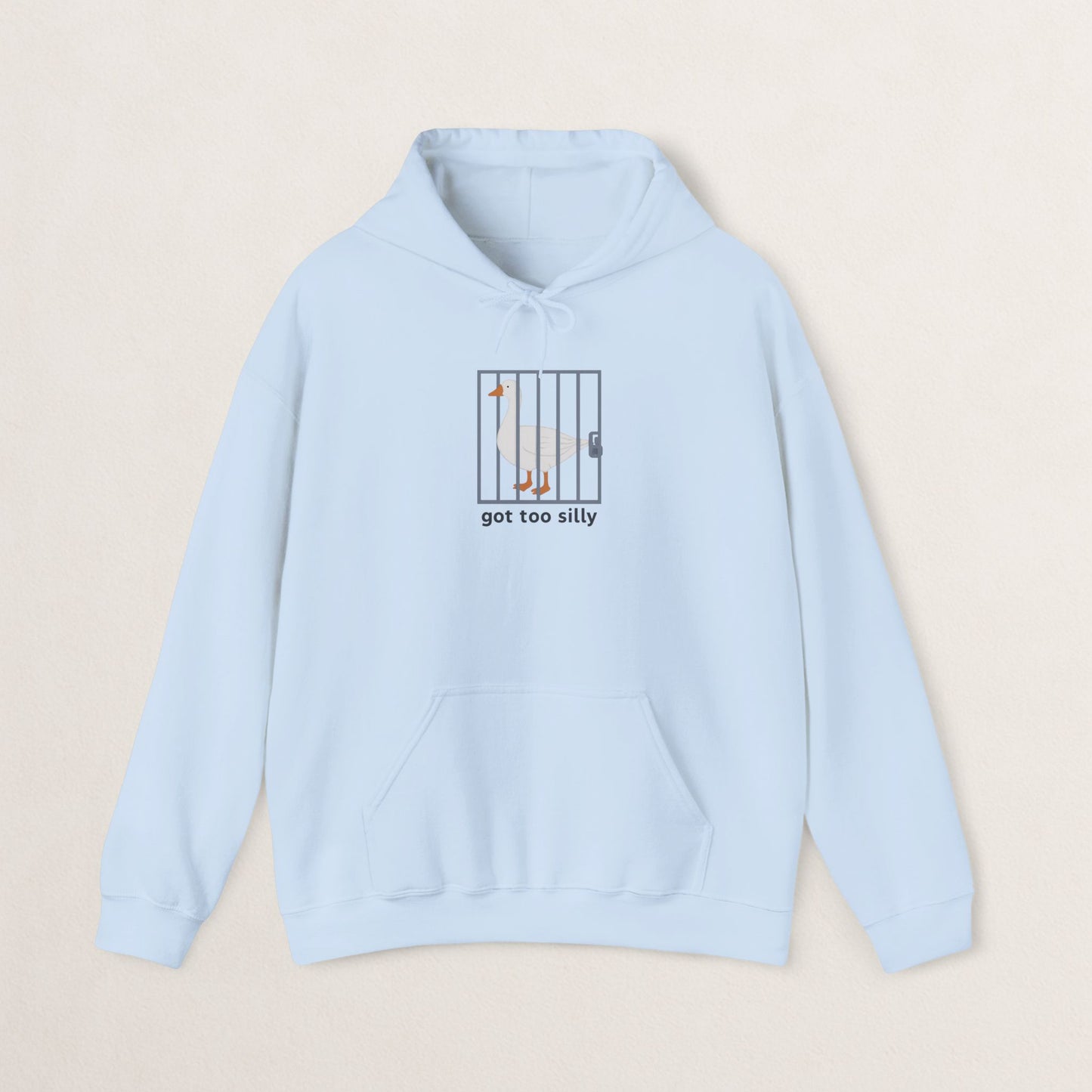 Silly Goose Hooded Sweatshirt, Funny Sweatshirt, Animal Lover Gift, Unisex Hoodie, Quirky Gift for Friends, Comfy Casual Wear