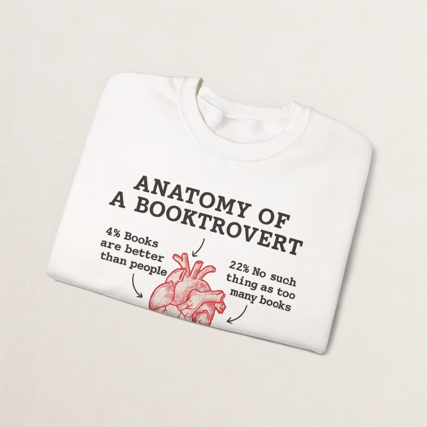 Anatomy of a Booktrovert Sweatshirt, Cozy Literary Gift, Funny Reading Crewneck, Book Lover Apparel, Perfect for Bookworms, Christmas Gift