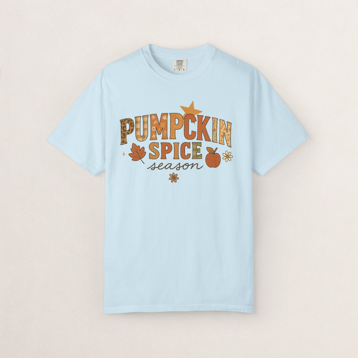 Pumpkin Spice Season T-Shirt, Fall T-Shirt, Autumn Apparel, Cozy Shirt, Harvest Tee, Cute Gift for Pumpkin Lovers