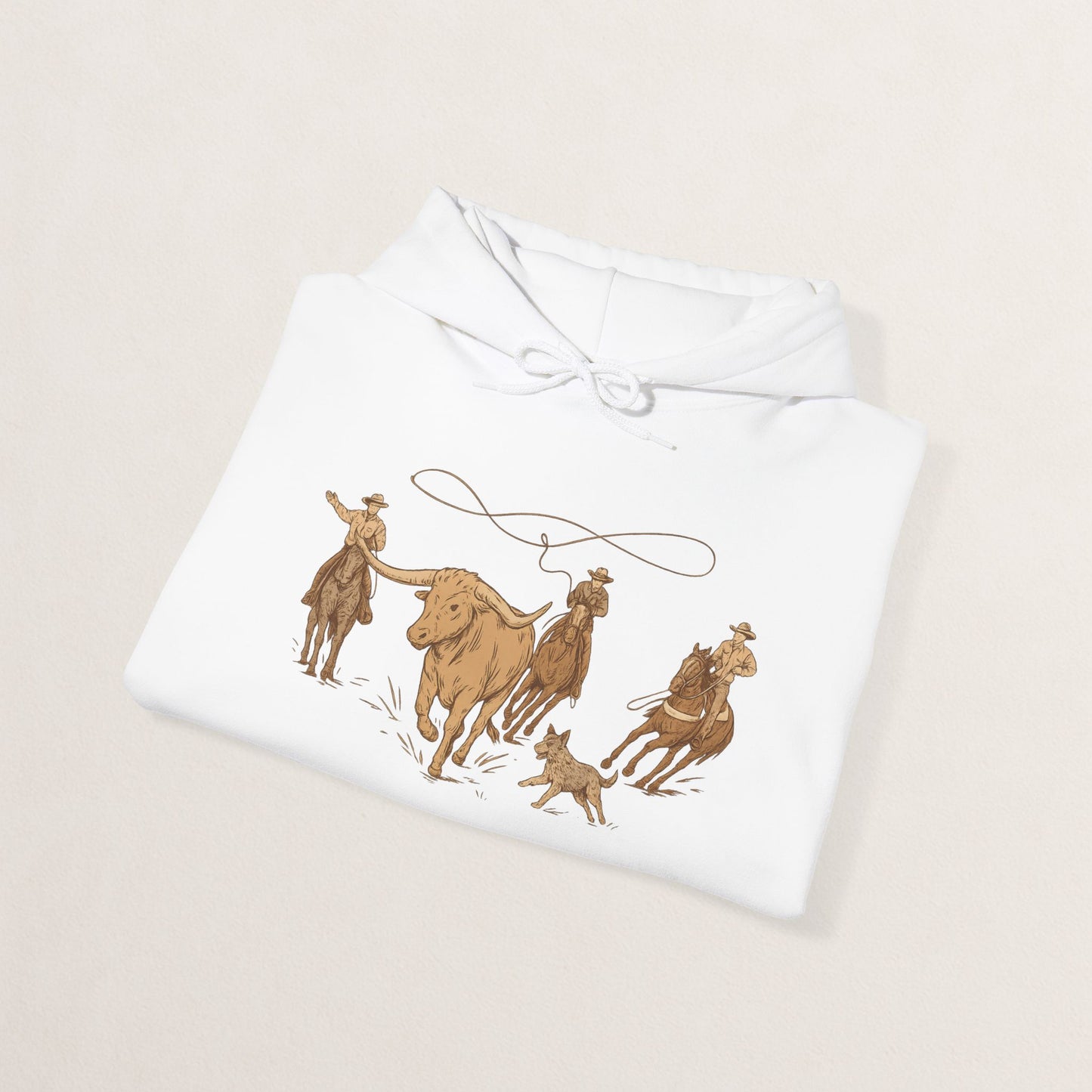 Cowboy Rodeo Inspired Unisex Hoodie - Perfect for Casual Outings, Gifts, Western Events, or Cozy Nights