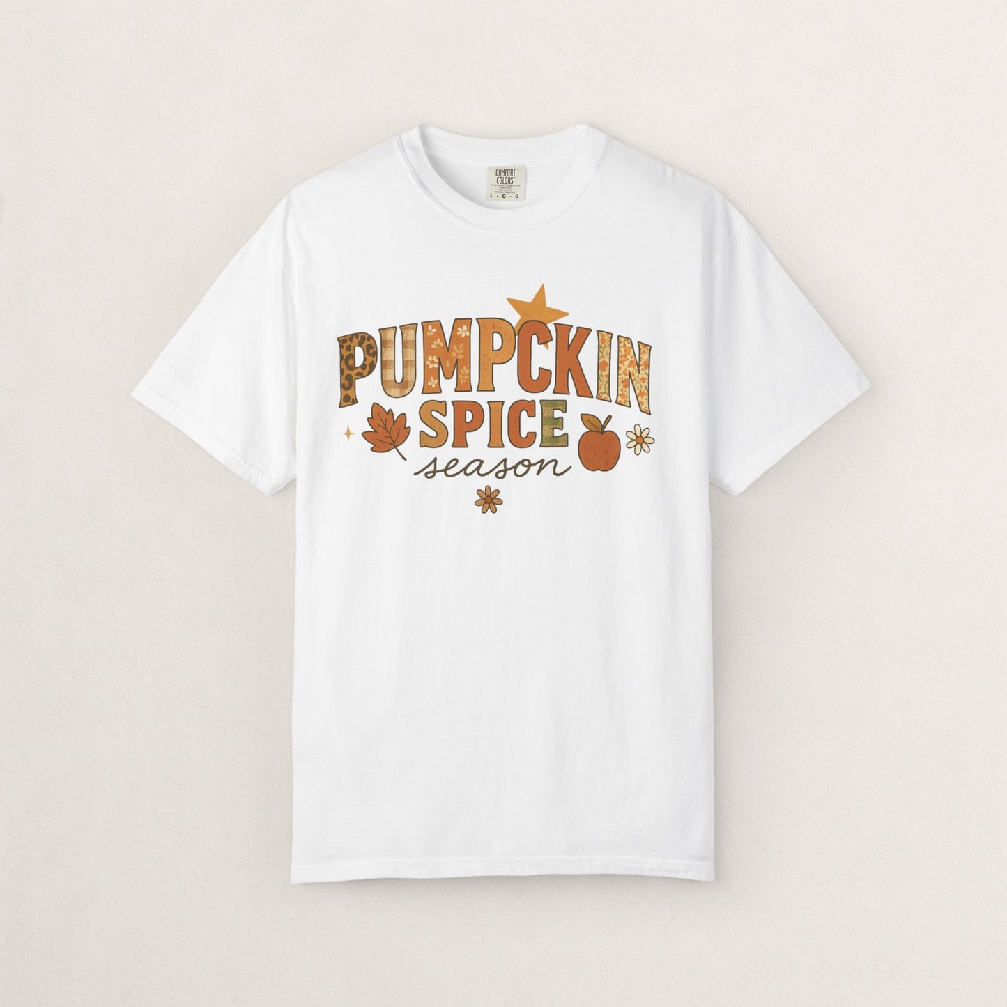 Pumpkin Spice Season T-Shirt, Fall T-Shirt, Autumn Apparel, Cozy Shirt, Harvest Tee, Cute Gift for Pumpkin Lovers